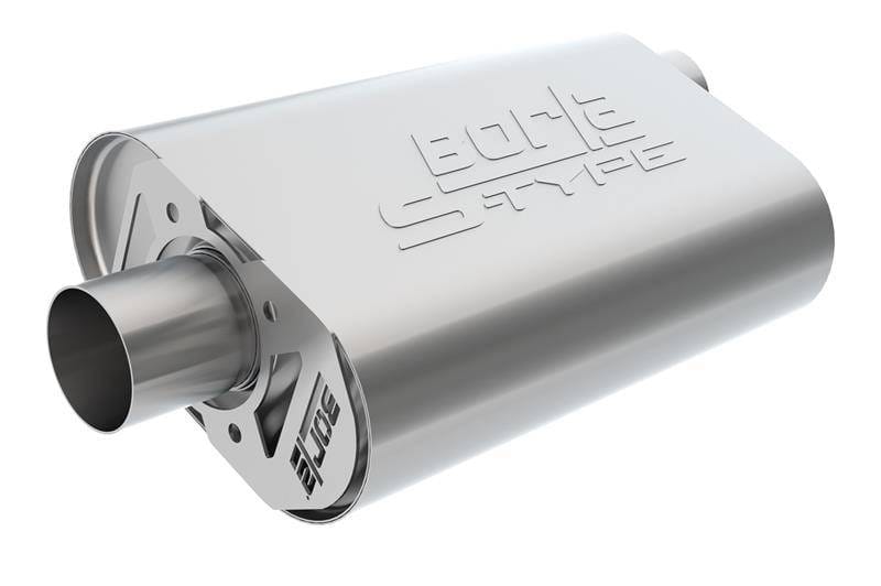 Borla 400843 Borla CrateMuffler SBC Hot 350/383 3.0 inch Offset/Center 14in x 4.35in x 9in Oval S-Type Muffler thumbnail 5