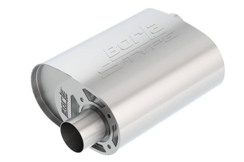 Borla 400857 Borla CrateMuffler Ford Coyote 2.5 inch Offset/Offset 12in x 6in x 10.34in S-Type Oval Muffler thumbnail 5
