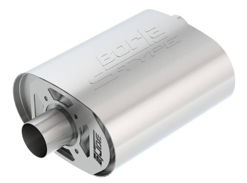 Borla 400855 Borla CrateMuffler Ford Coyote 5.0L S-Type 2.5in Offset/Center 12inx6inx10.34in Muffler thumbnail 4