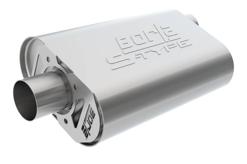 Borla 400940 Borla CrateMuffler Big Block Chrysler/Dodge/Plymouth (Mopar) Offset/Offset 14inx4.35inx9in Muffler thumbnail 4