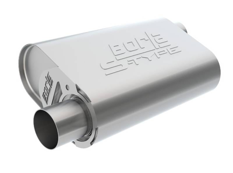 Borla 400942 Borla CrateMuffler Mopar BB 383/413/426/440 S-Type 2.5in Offset/Offset 14inx4.35inx9in Oval Muffler thumbnail 6