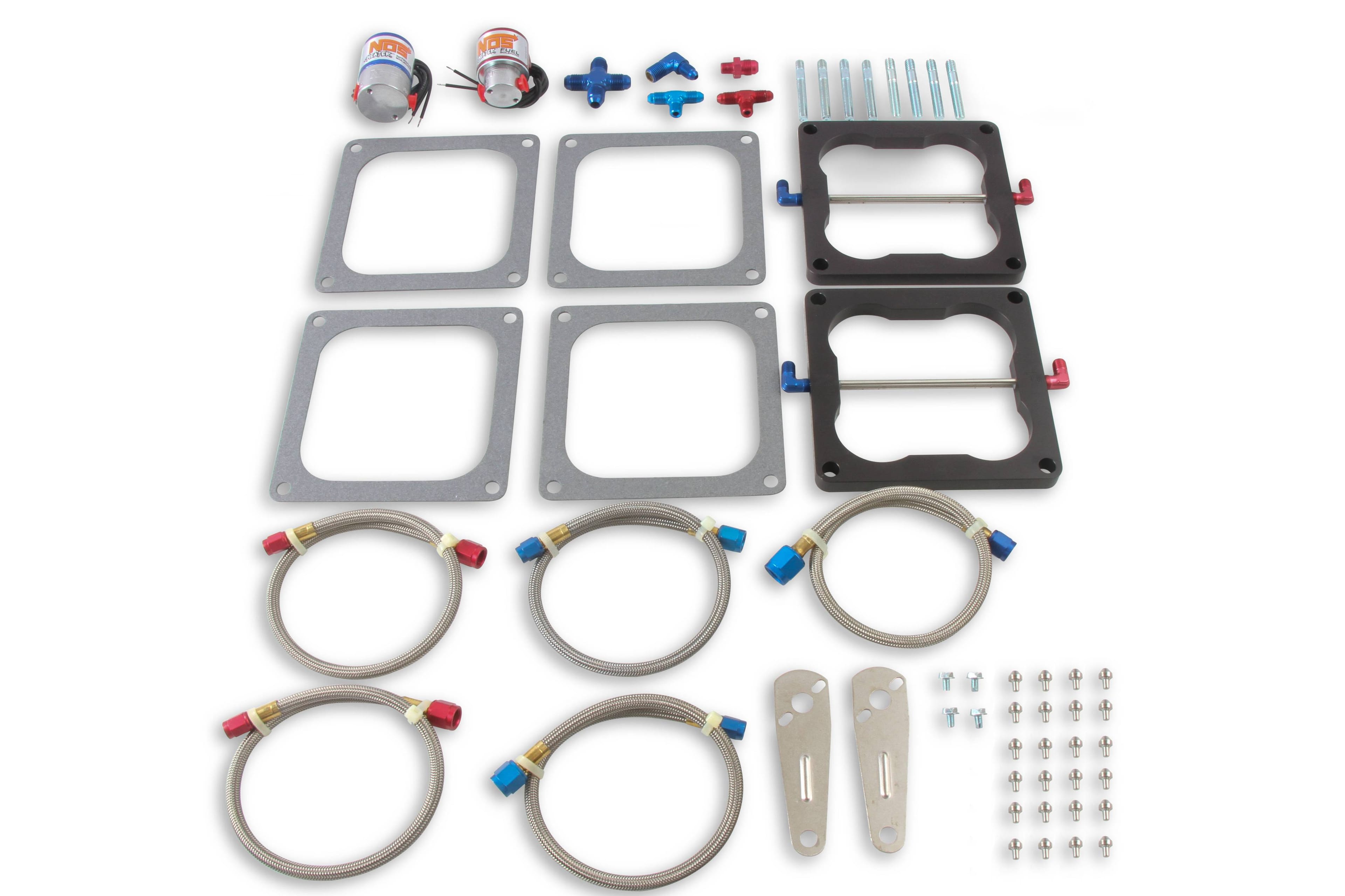 BHHV 02023NOS NOS Pro-Shot Fogger "Upgrade Kit"-Cheater Nitrous System,Dual 4500 Holley Flange thumbnail 2
