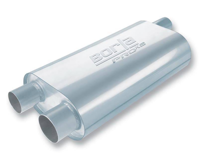 Borla 40477 Borla Universal Oval Transverse 2.5in Inlet/Outlet 19in x 10.25in x 5.5in Turbo XL Muffler thumbnail 4