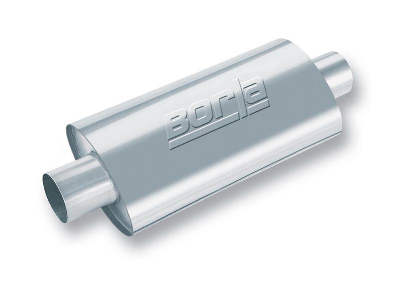 Borla 40946 Borla XR-1 Racing Sportsman 3.5in. Outlet / 3.5in Inlet Oval Muffler - 5in Diameter x 15in Length thumbnail 4