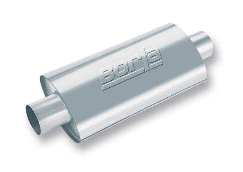 Borla 40946 Borla XR-1 Racing Sportsman 3.5in. Outlet / 3.5in Inlet Oval Muffler - 5in Diameter x 15in Length thumbnail 5