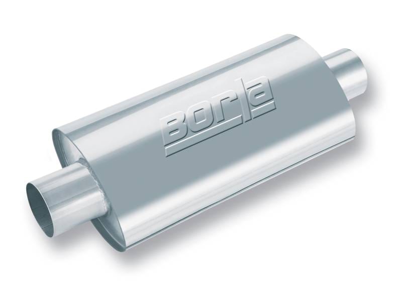 Borla 40942 Borla XR-1 Racing Sportsman 2 1/2 inch Outlet / 2 1/2 inch Inlet 16in Case Oval Muffler thumbnail 4