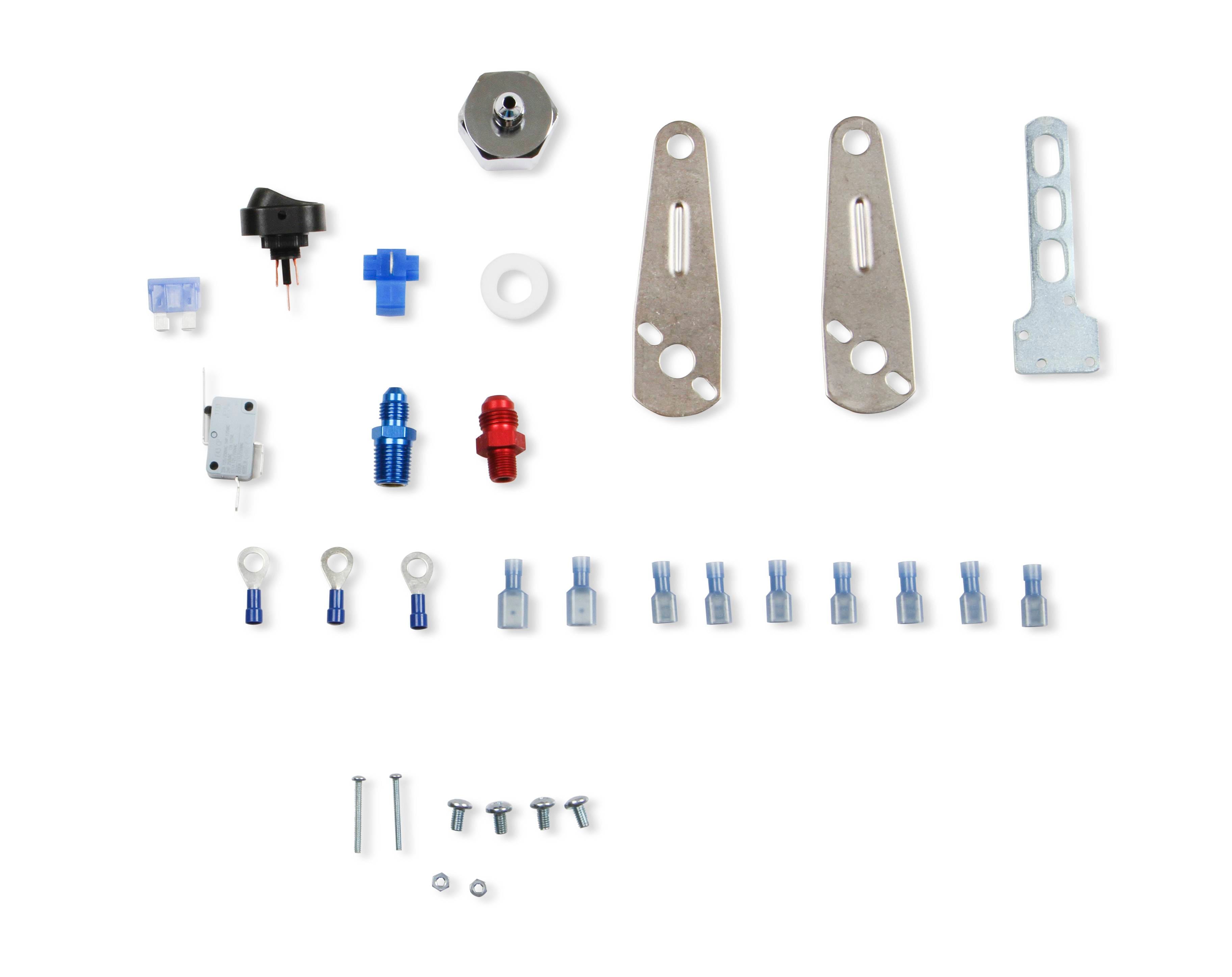 BHHV 02520-CNOS NOS Supercharger Nitrous System,Polished Plate,Red/Blue Plumbing,Blue Bottle thumbnail 4