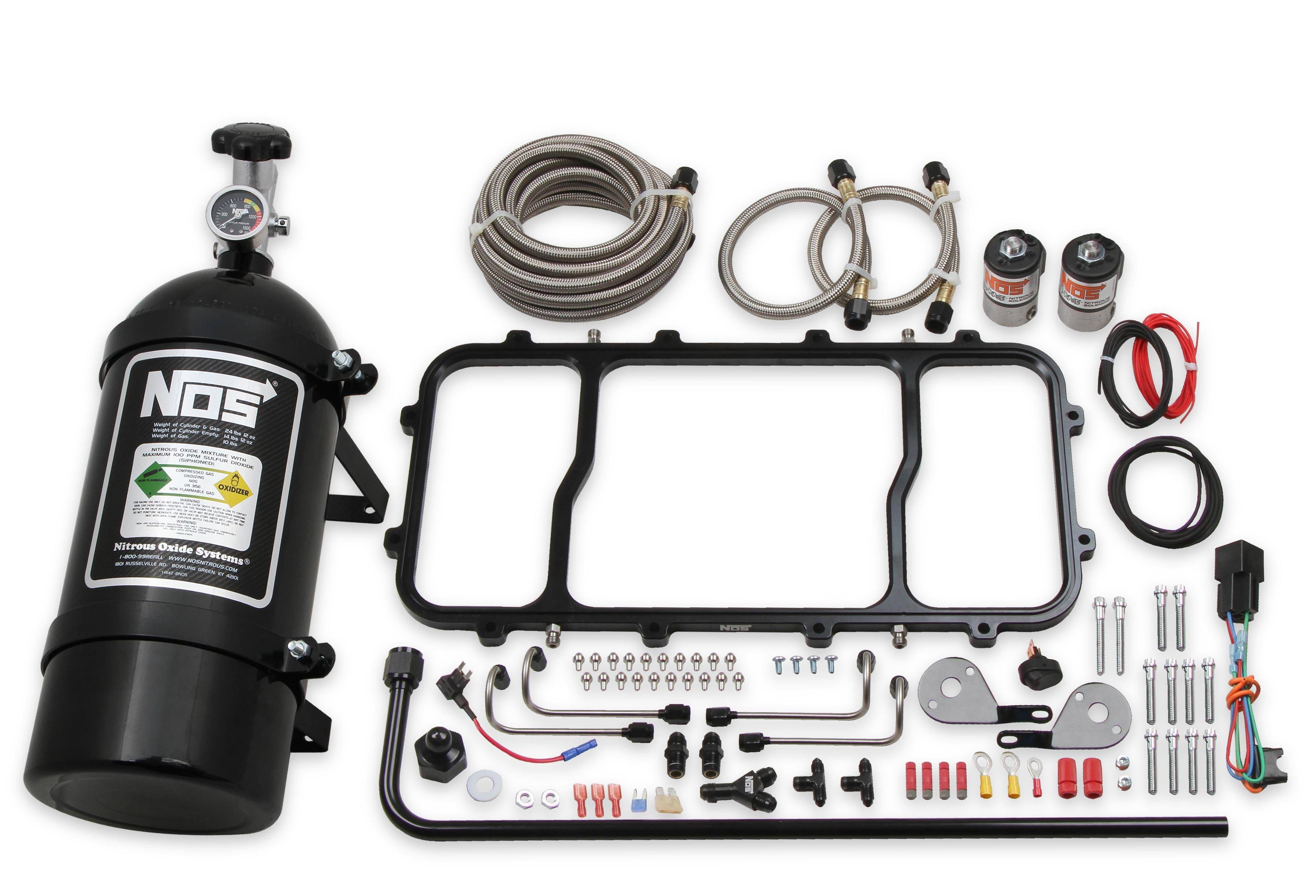 BHHV 05500BNOS NOS Dry Nitrous Plate System for Holley LS Hi Ram Intake Manifold - Black thumbnail 2