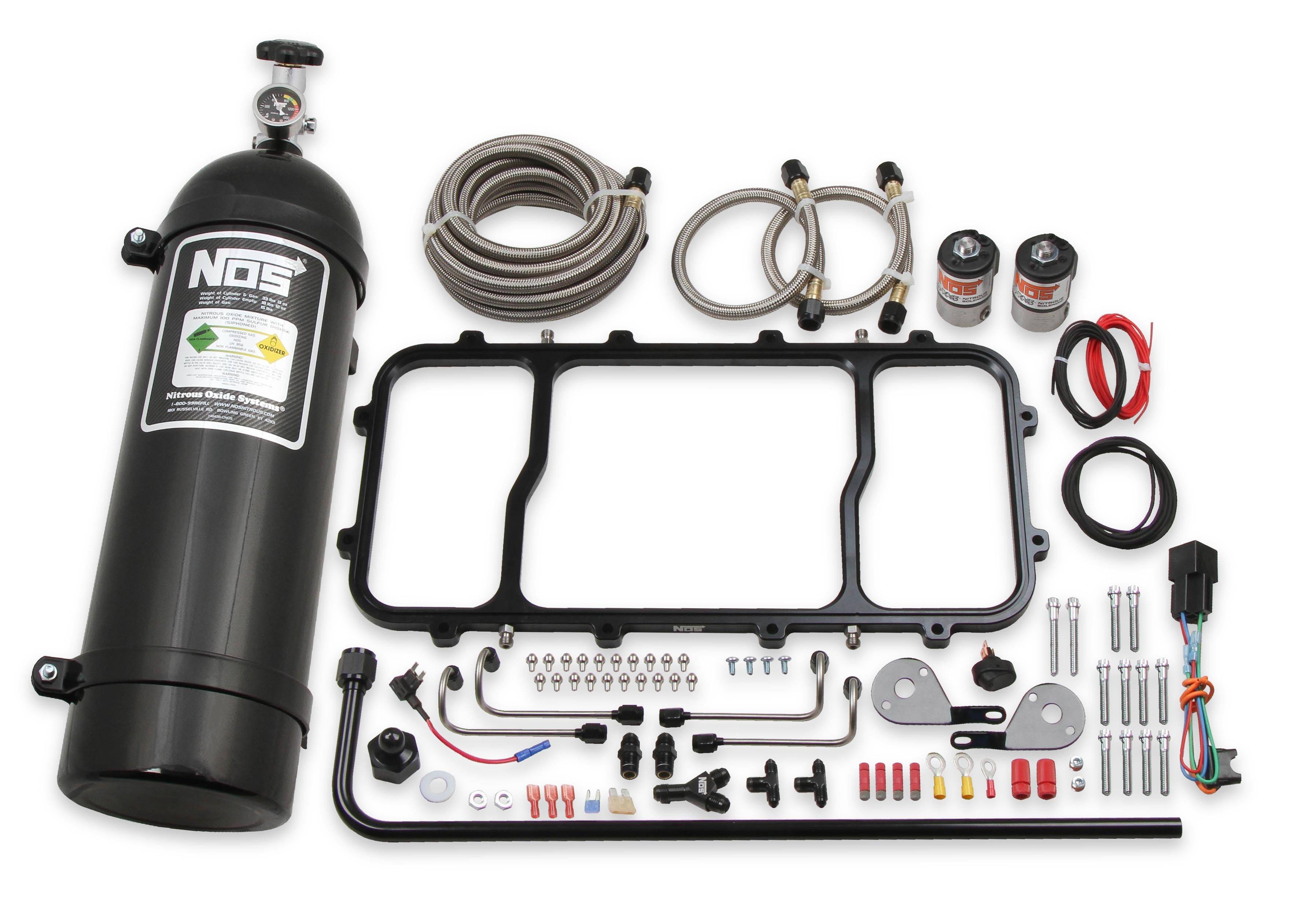 BHHV 05501BNOS NOS Dry Nitrous Plate System for Holley LS Hi Ram Intake Manifold - Black thumbnail 2