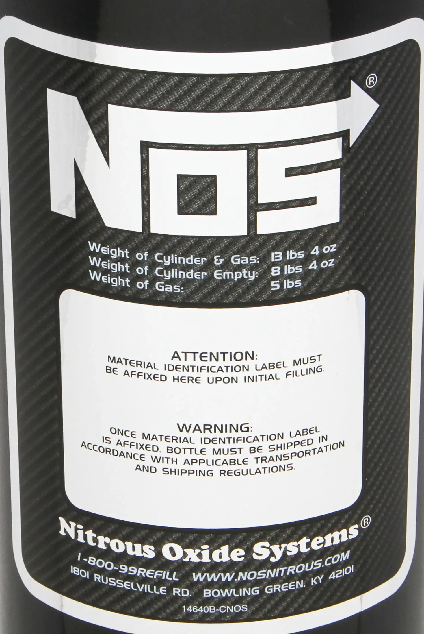 BHHV 14730BNOS NOS Nitrous Bottle thumbnail 8
