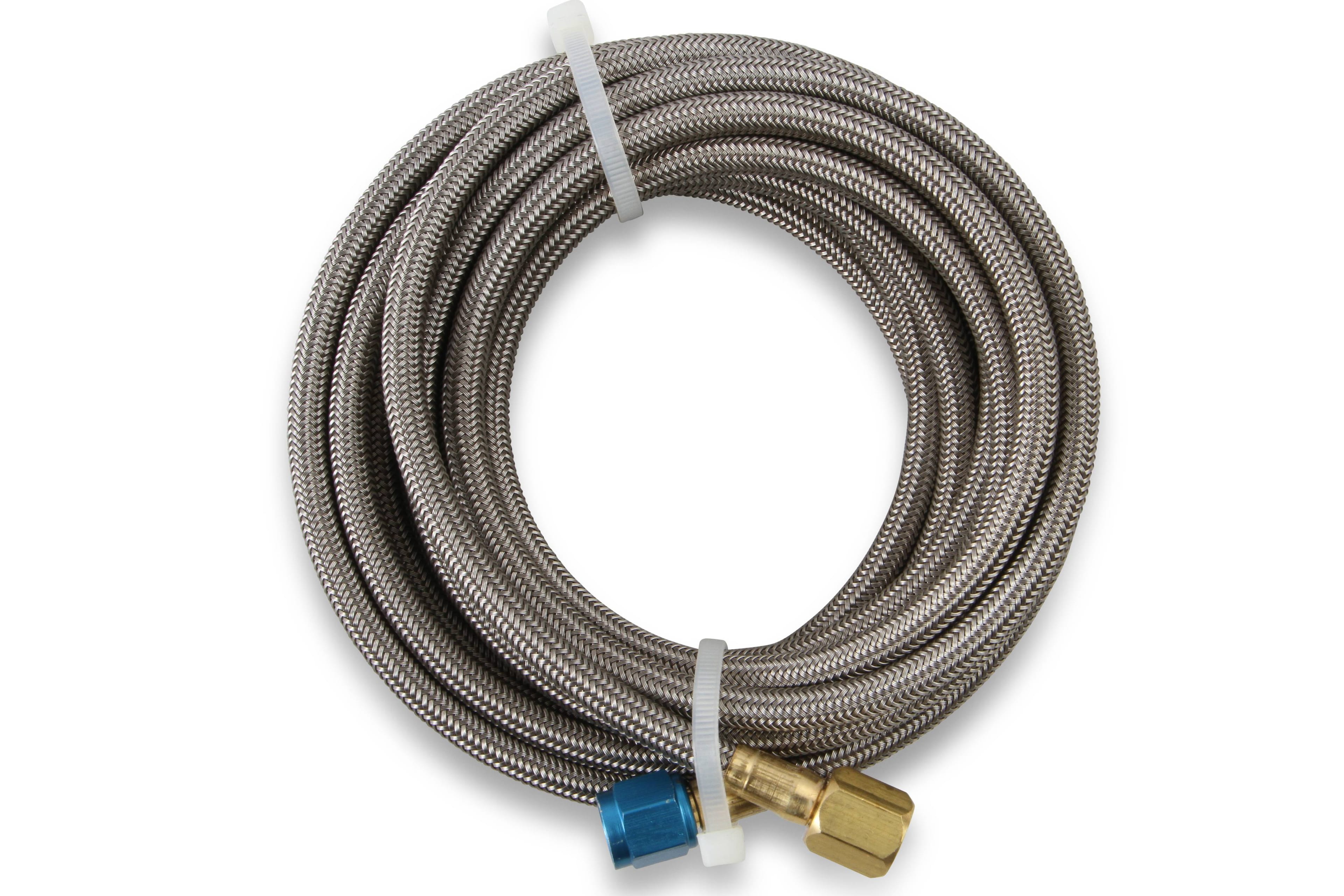 BHHV 15295NOS NOS Stainless Steel Braided Hose -4AN 14-foot Blue thumbnail 2