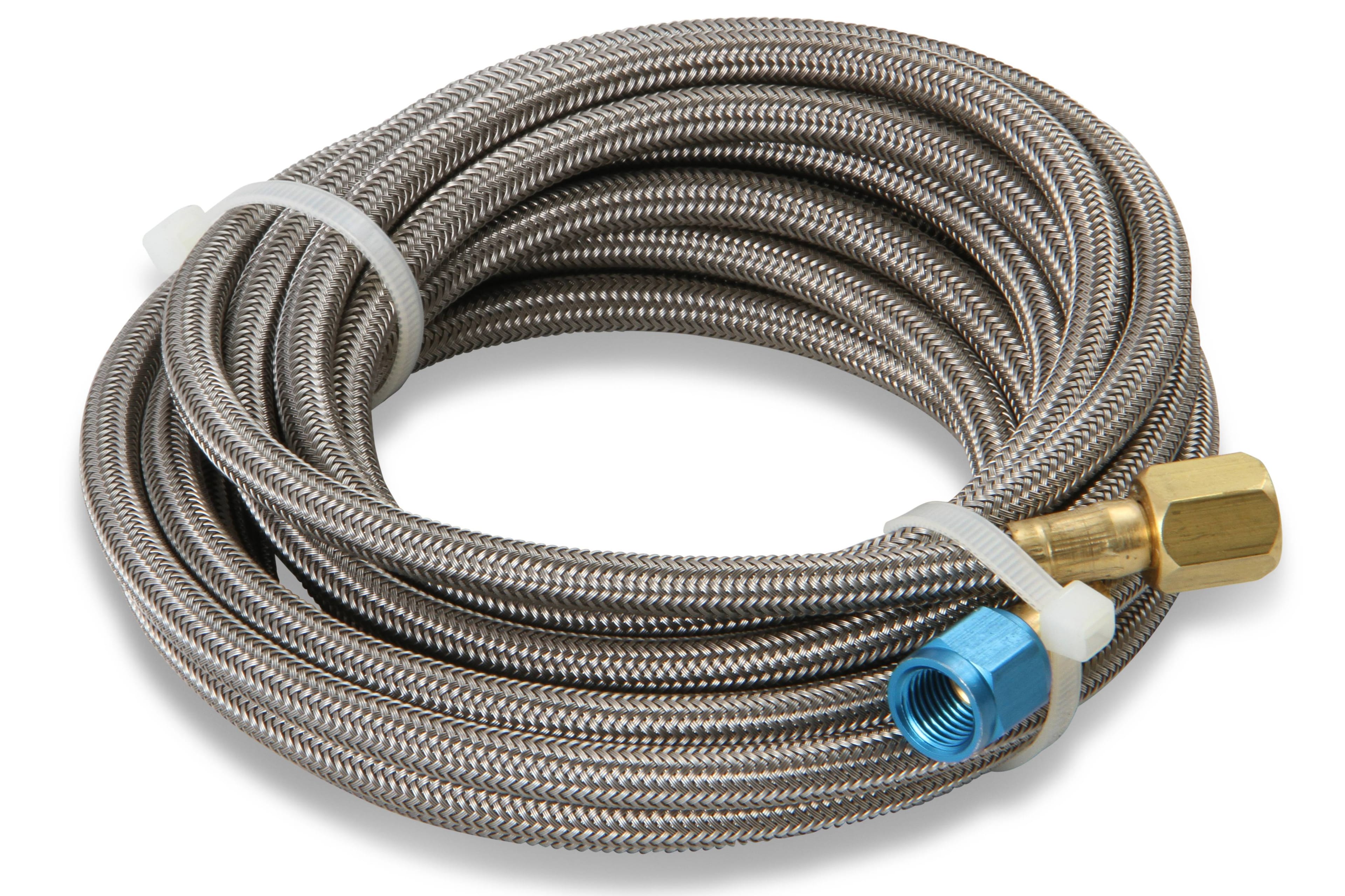 BHHV 15295NOS NOS Stainless Steel Braided Hose -4AN 14-foot Blue thumbnail 4