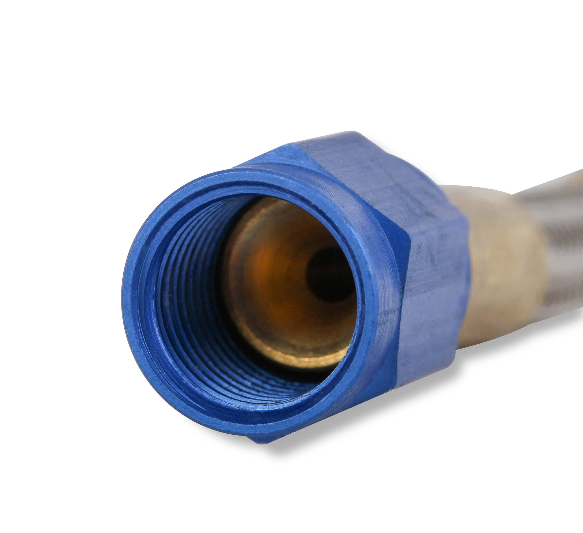 BHHV 15070NOS NOS Stainless Steel Braided Hose -3AN 3-foot Blue thumbnail 6