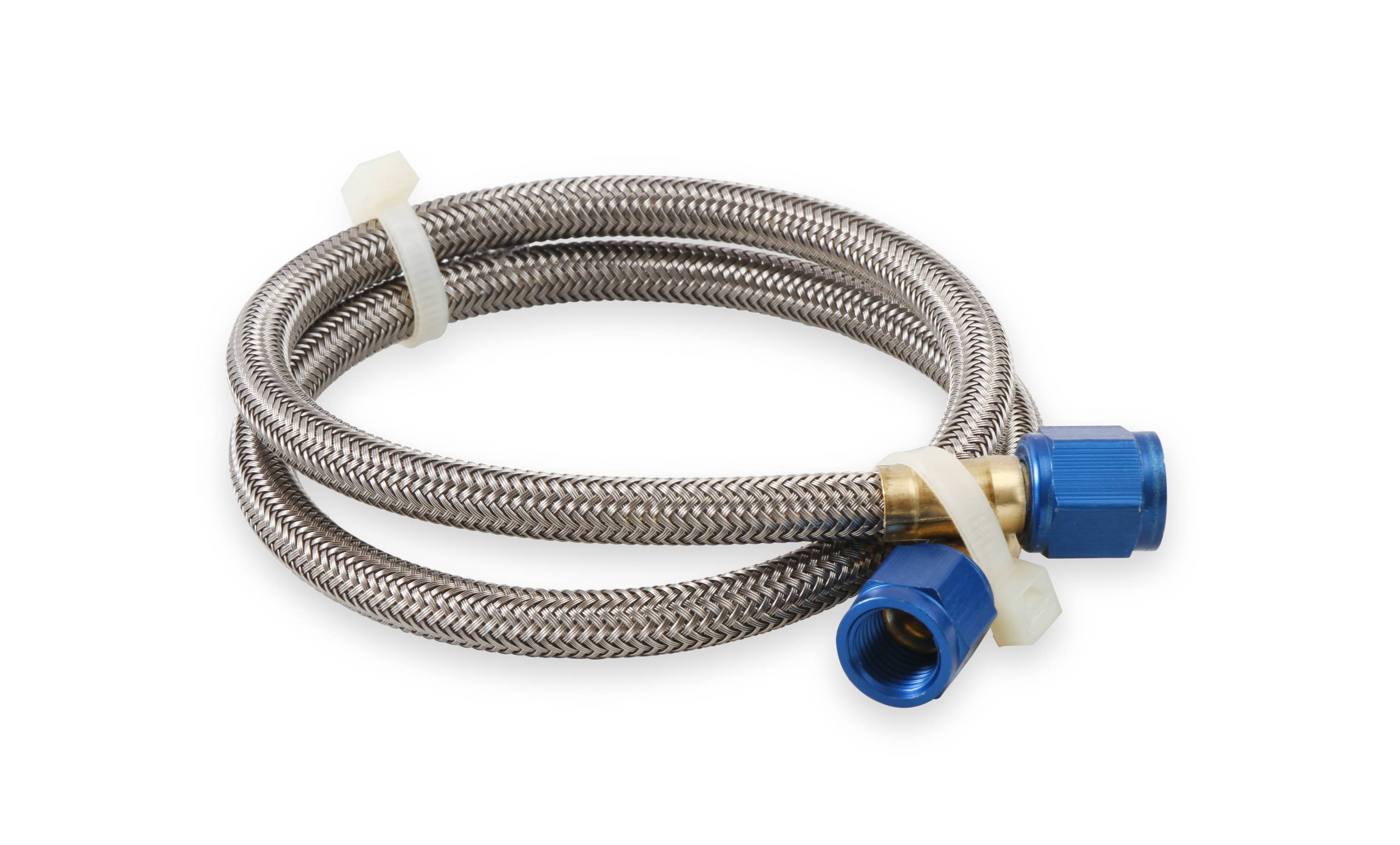 BHHV 15230NOS NOS Stainless Steel Braided Hose -4AN 2-foot Blue thumbnail 6