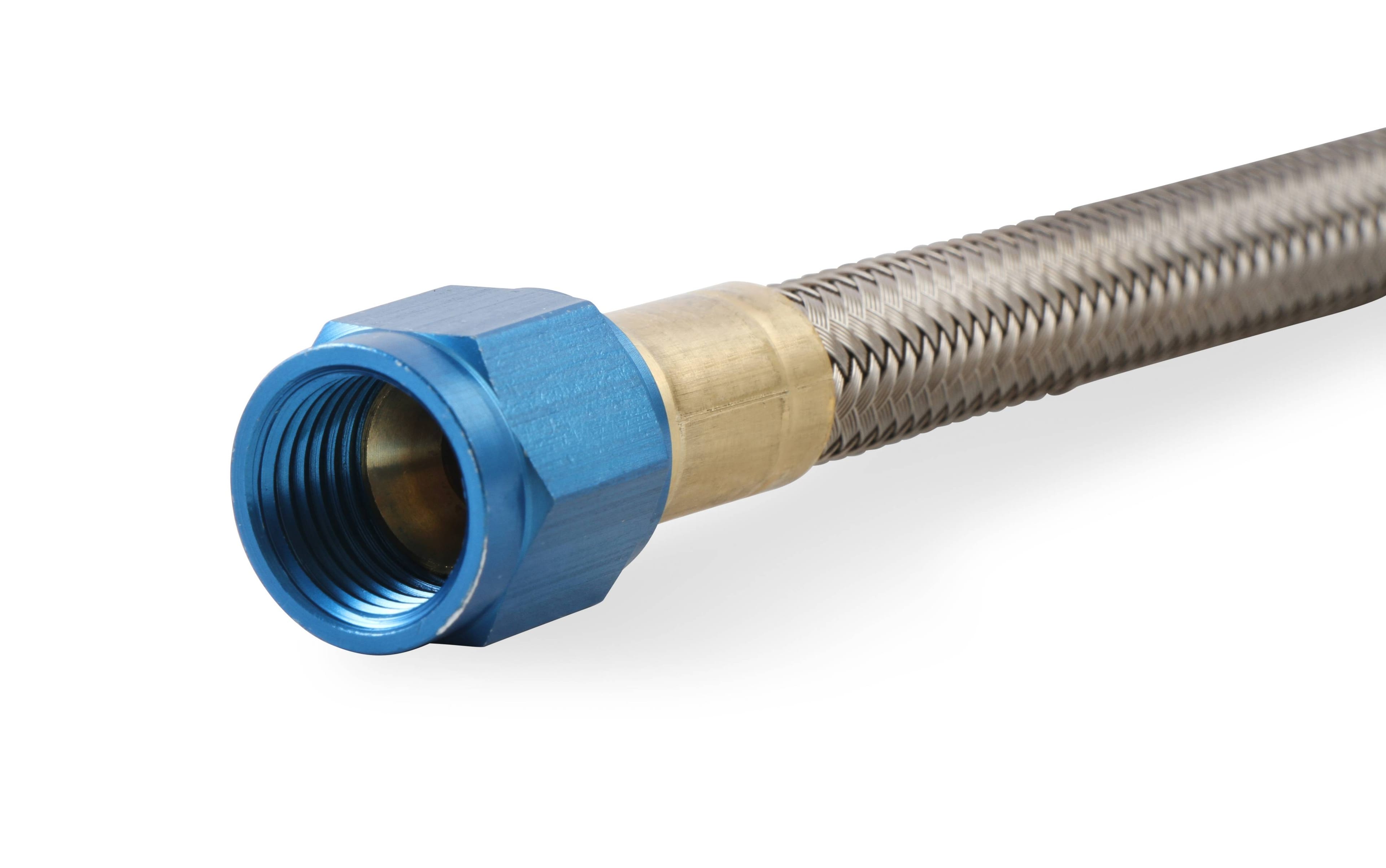 BHHV 15400NOS NOS Stainless Steel Braided Hose -6AN 1-foot Blue thumbnail 6