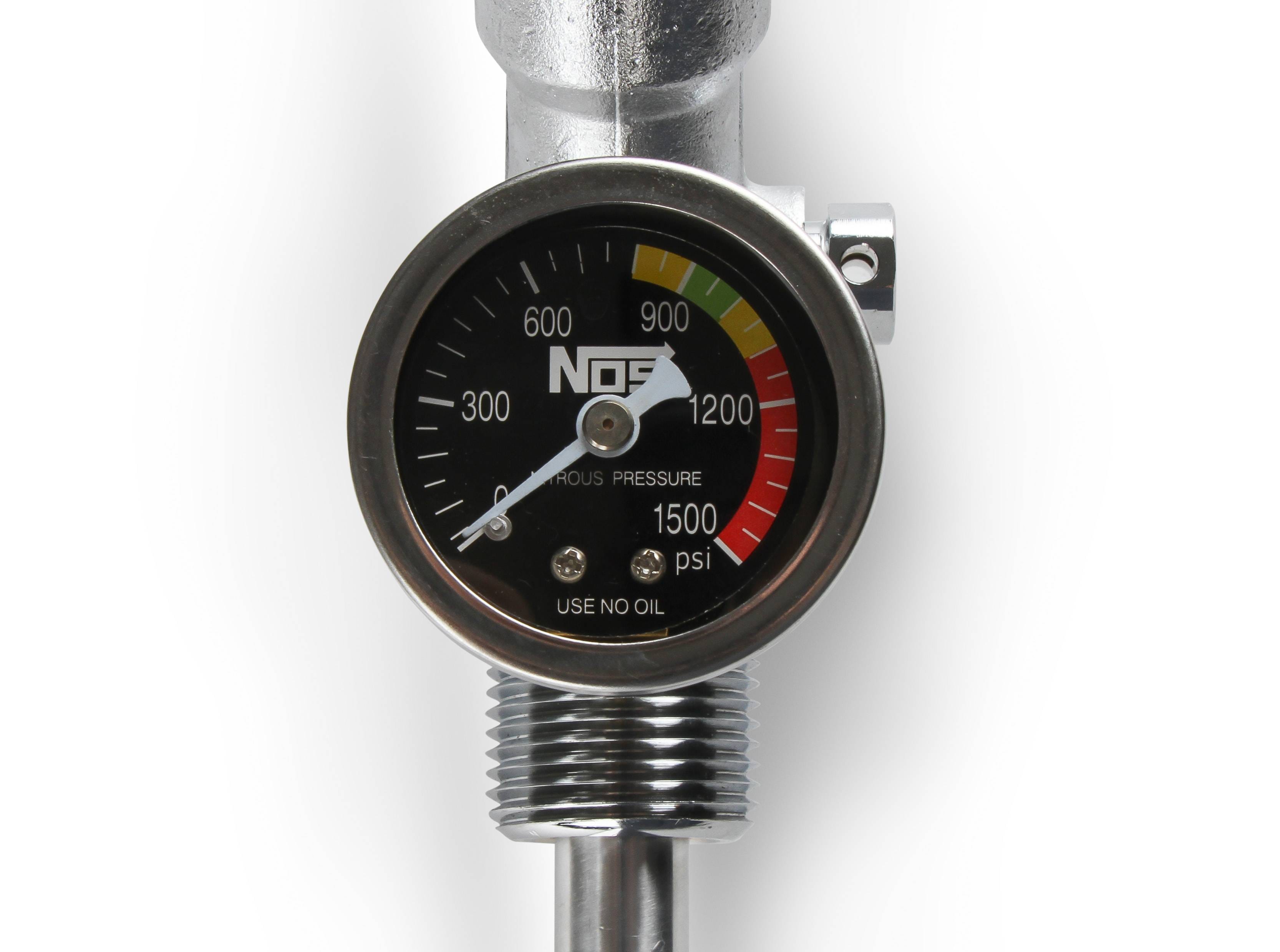 BHHV 16137ABNOS NOS 10 lb. Bottle Super Hi-Flow Valve Assembly with Siphon Tube and Black Gauge thumbnail 4