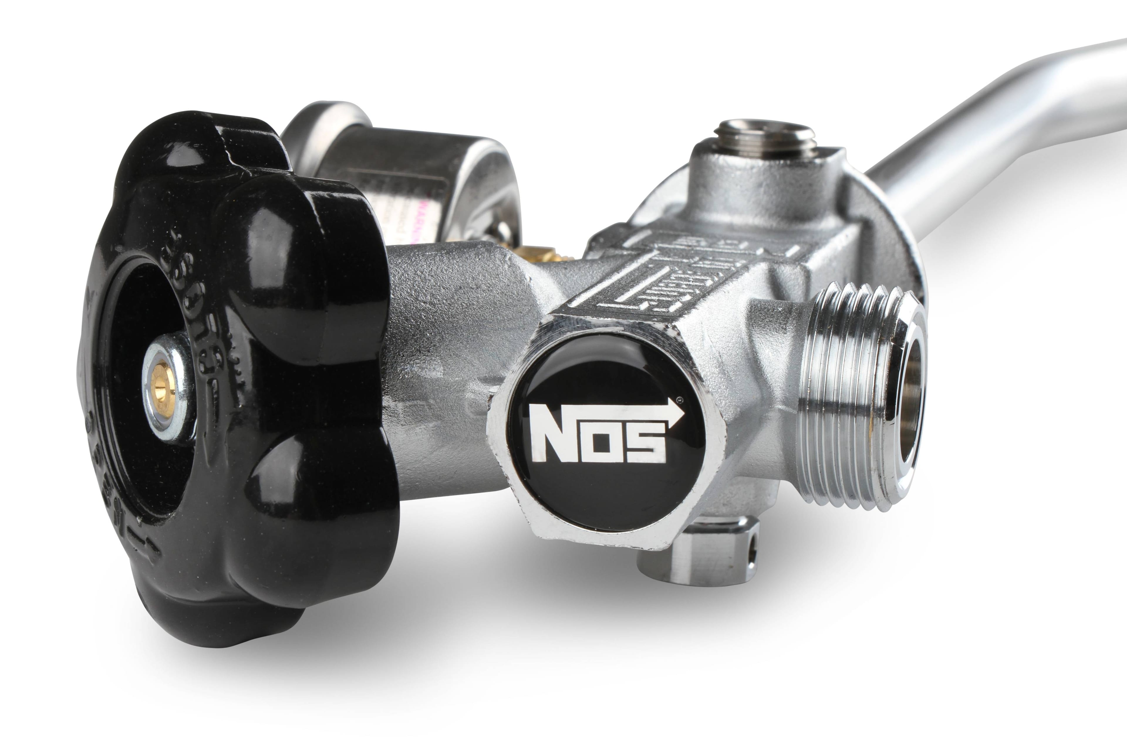 BHHV 16137ABNOS NOS 10 lb. Bottle Super Hi-Flow Valve Assembly with Siphon Tube and Black Gauge thumbnail 6