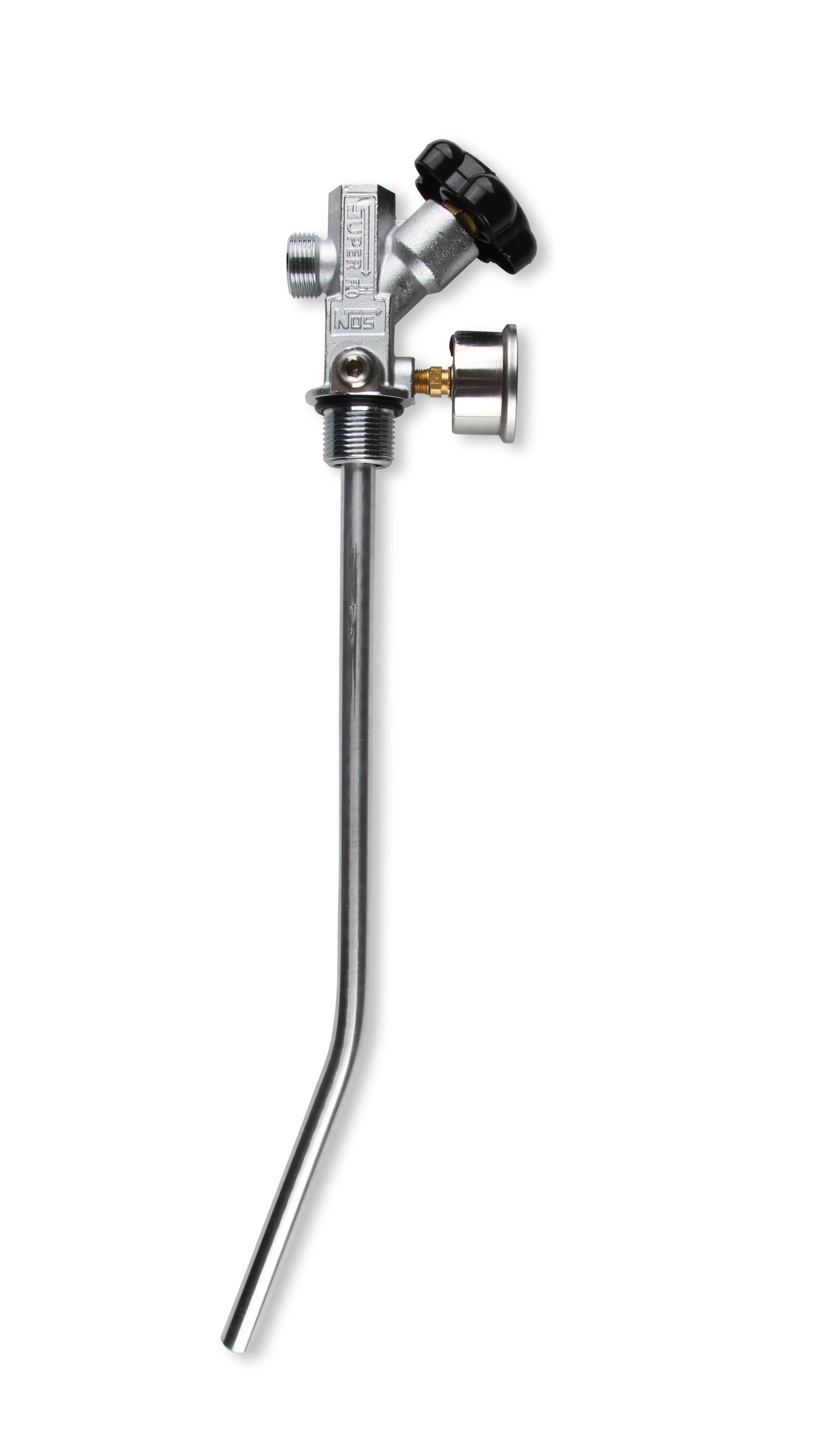 BHHV 16137ABNOS NOS 10 lb. Bottle Super Hi-Flow Valve Assembly with Siphon Tube and Black Gauge thumbnail 8