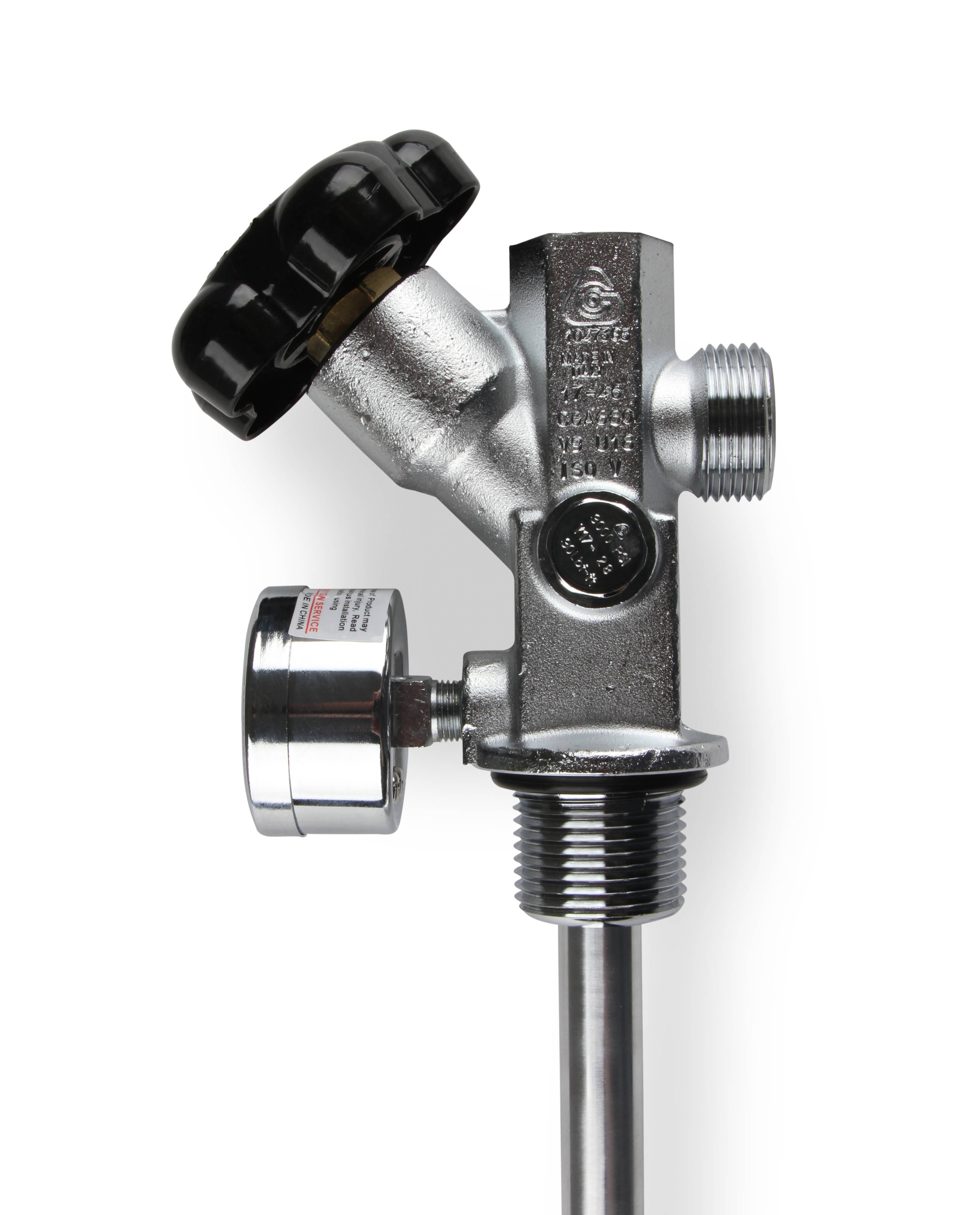 BHHV 16137ANOS NOS 10 lb. Bottle Super Hi-Flow Valve Assembly with Siphon Tube and Blue Gauge thumbnail 6