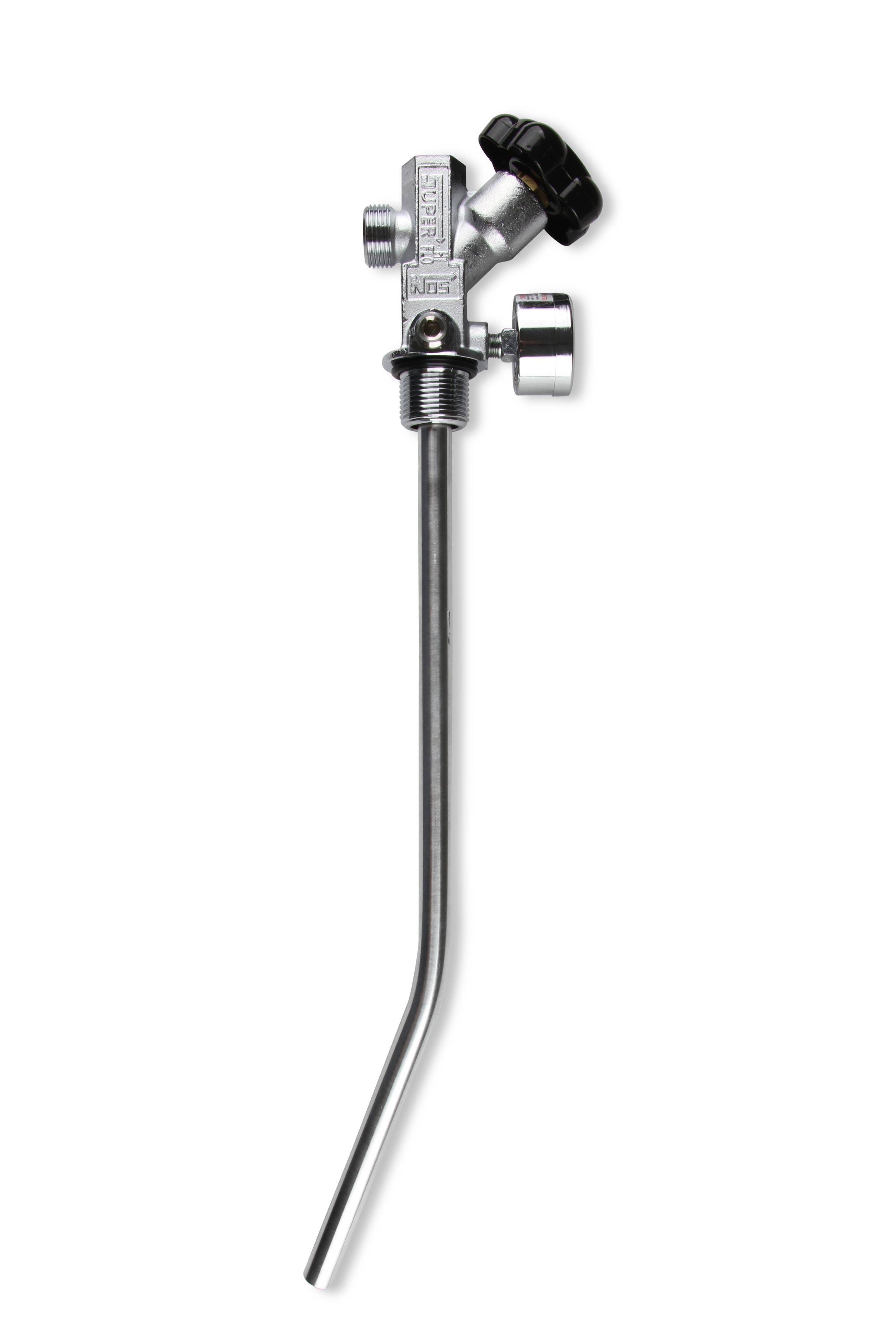 BHHV 16137ANOS NOS 10 lb. Bottle Super Hi-Flow Valve Assembly with Siphon Tube and Blue Gauge thumbnail 8