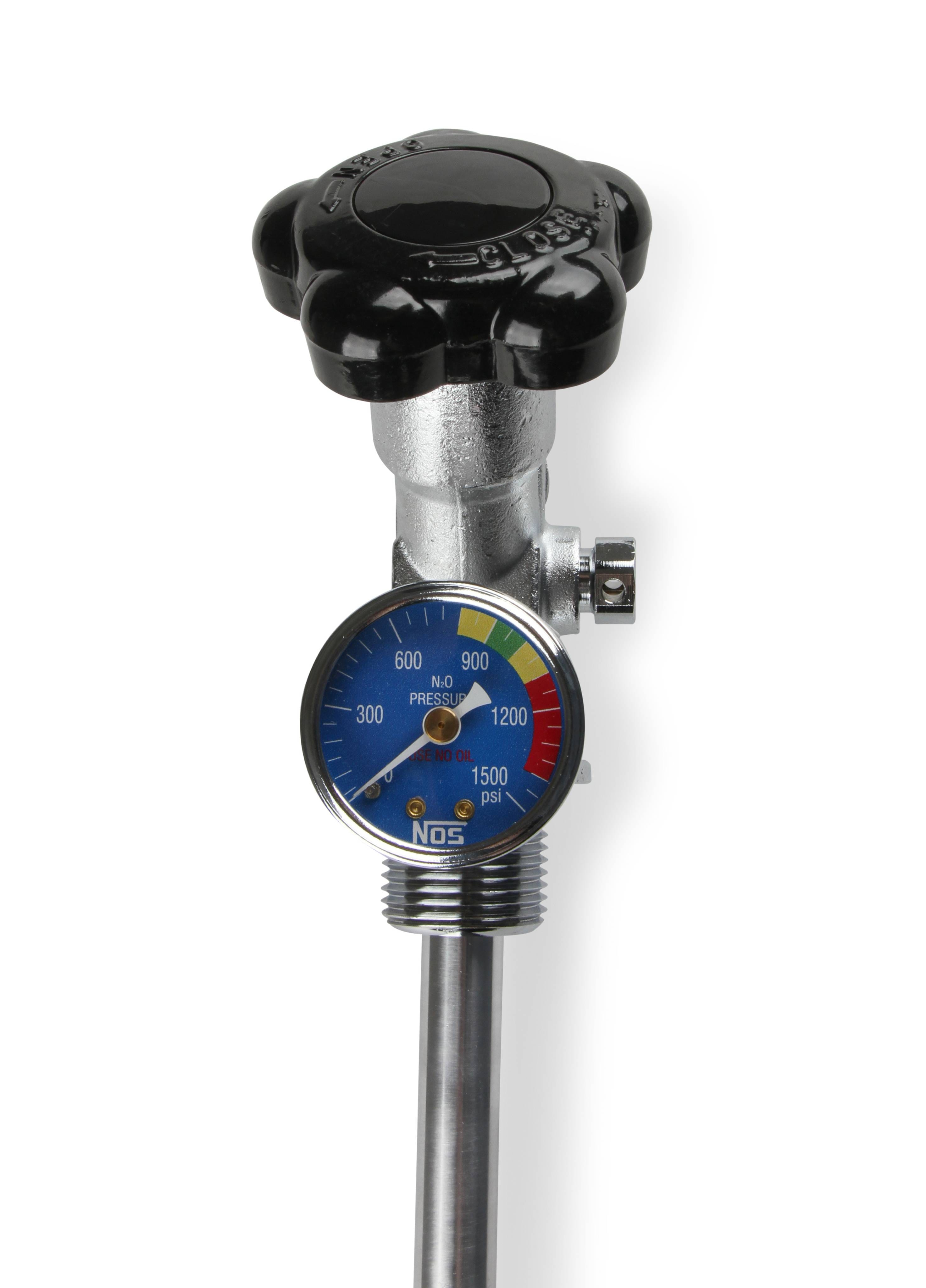 BHHV 16137ANOS NOS 10 lb. Bottle Super Hi-Flow Valve Assembly with Siphon Tube and Blue Gauge thumbnail 12