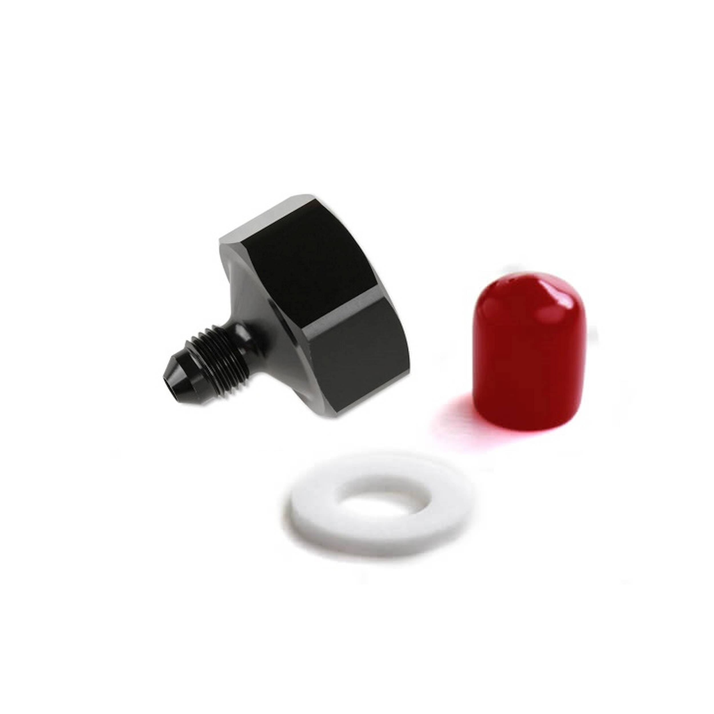 BHHV 16221NOS NOS Black T7075 aluminum 4AN-660 Bottle Nut Adapter thumbnail 2
