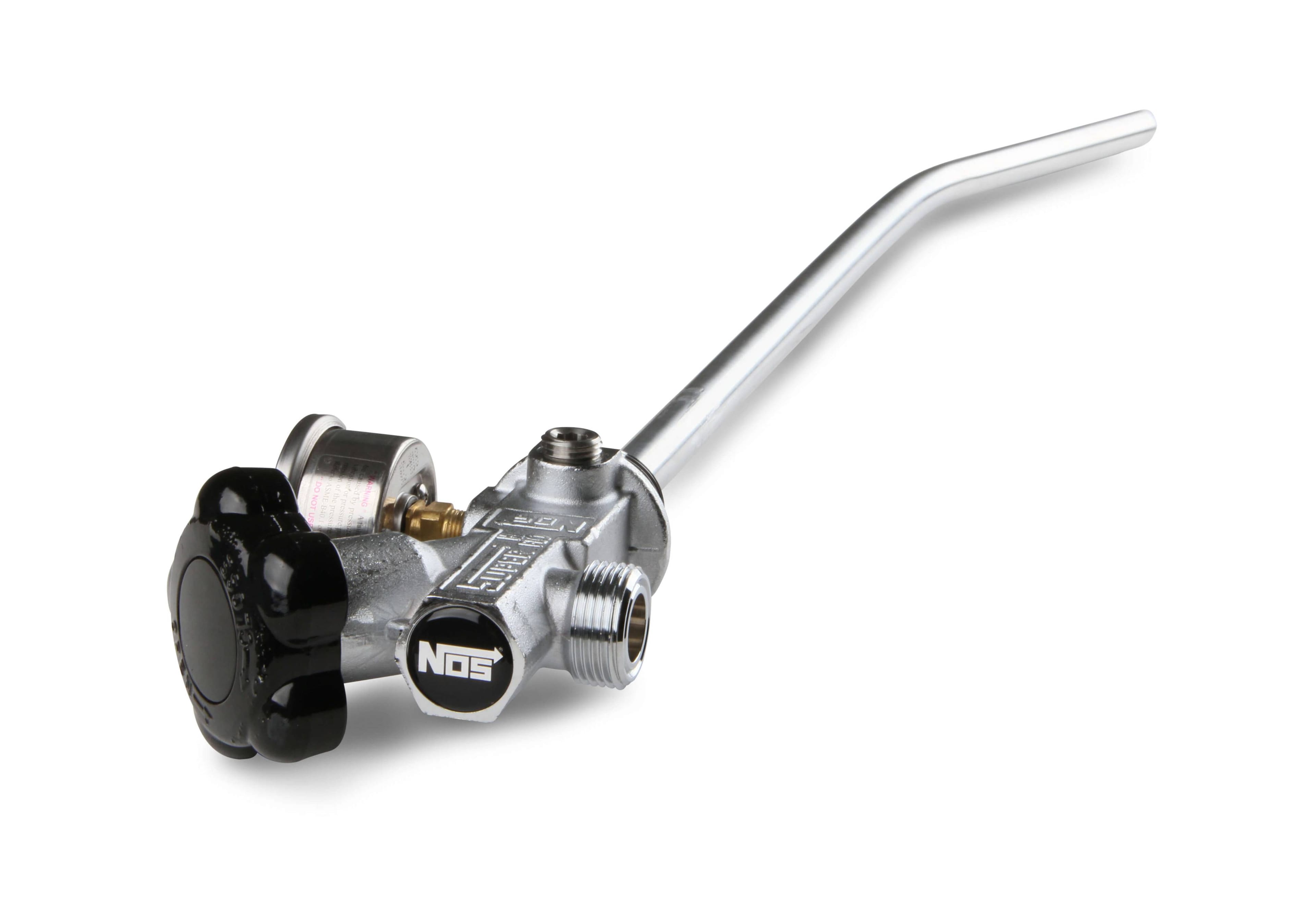 BHHV 16340ABNOS NOS 15lb & 20lb Bottle Super Hi-Flow Valve Assembly w/Siphon Tube & Black Gauge thumbnail 8