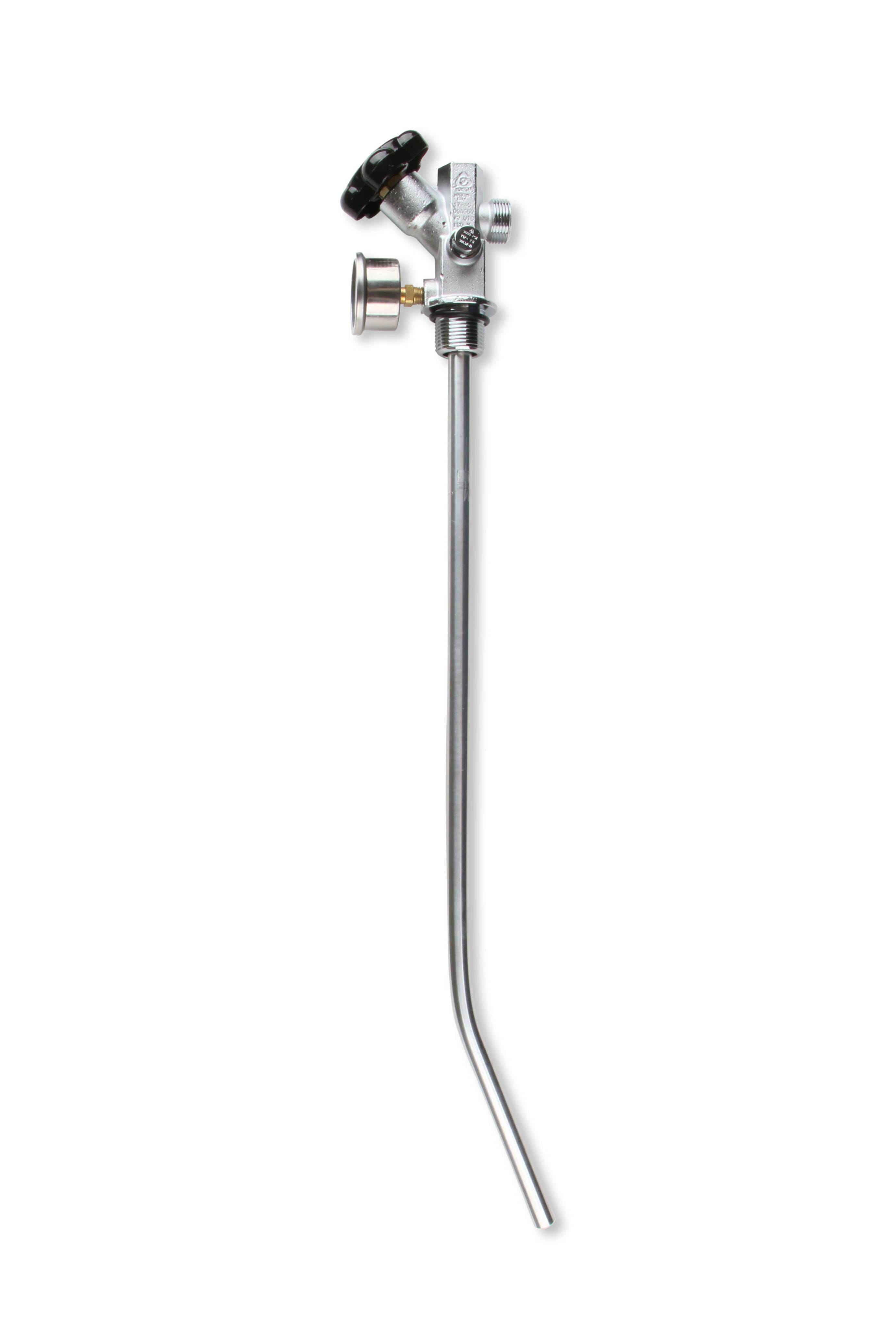 BHHV 16340ABNOS NOS 15lb & 20lb Bottle Super Hi-Flow Valve Assembly w/Siphon Tube & Black Gauge thumbnail 12