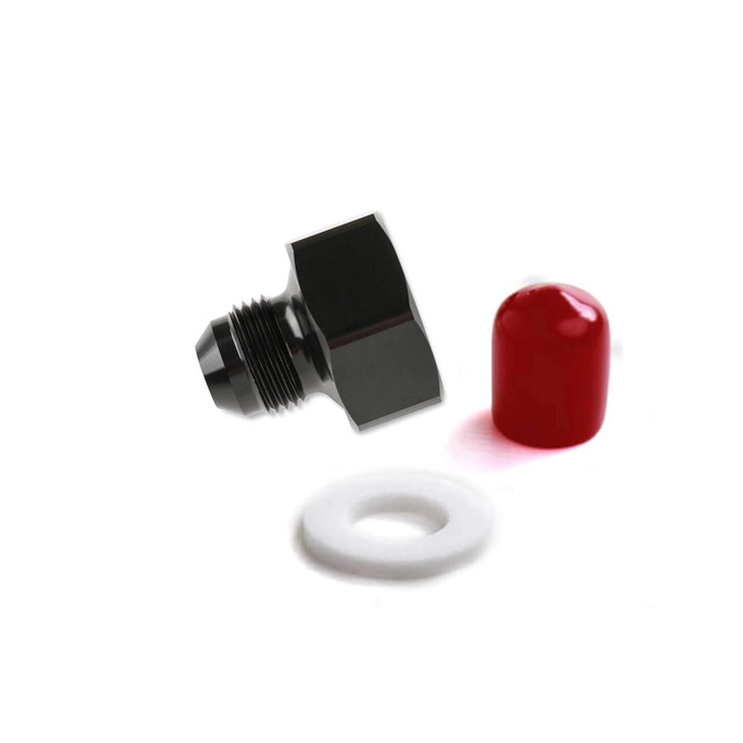 BHHV 16233NOS NOS Black T7075 aluminum 8AN-660 Bottle Nut Adapter thumbnail 2