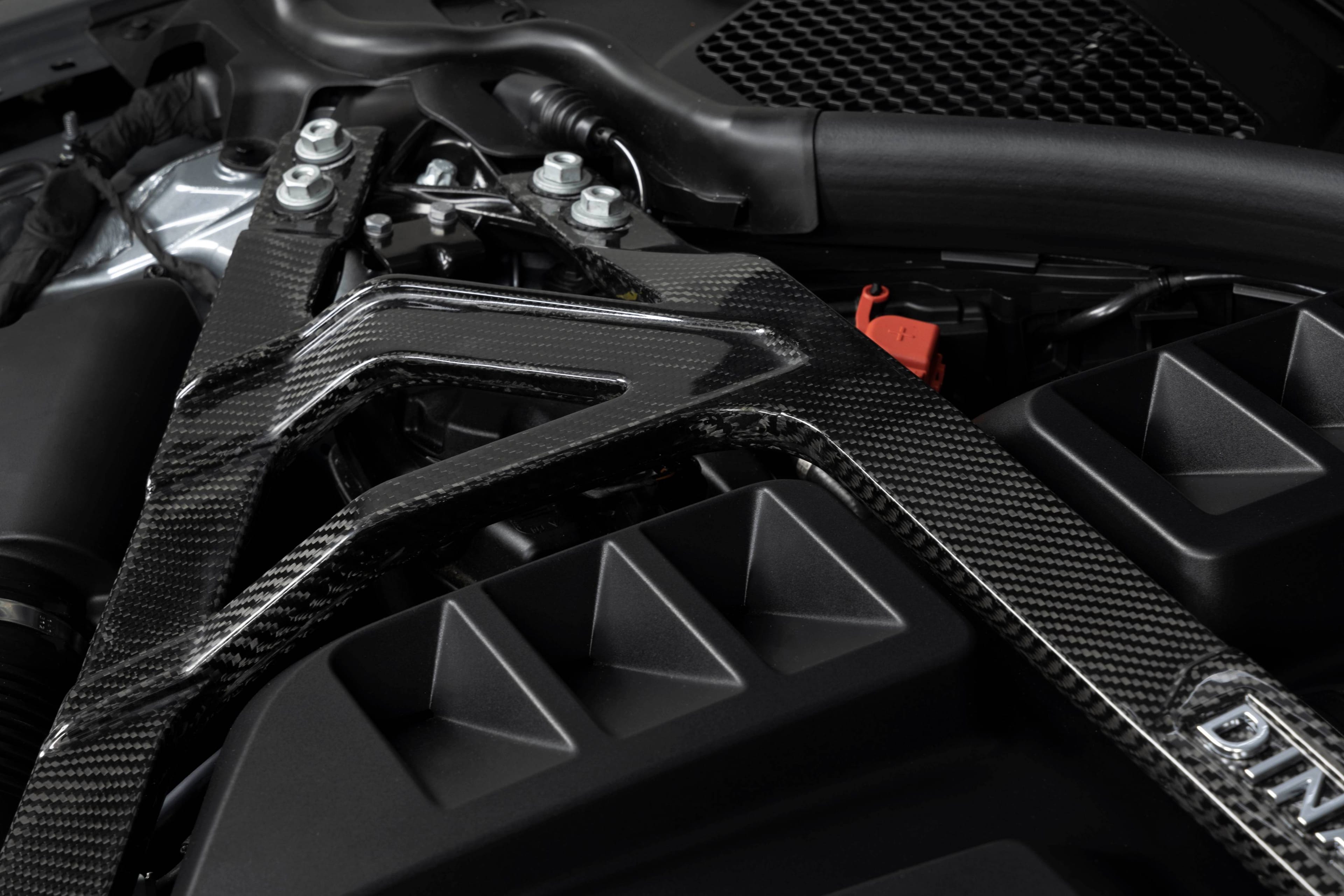 GFBV D180-0015 Dinan Gloss Carbon Fiber Strut Tower Brace - 2021-2026 BMW M2/M3/M4 - Fits 2021-2026 BMW M3, M4, M2 thumbnail 6