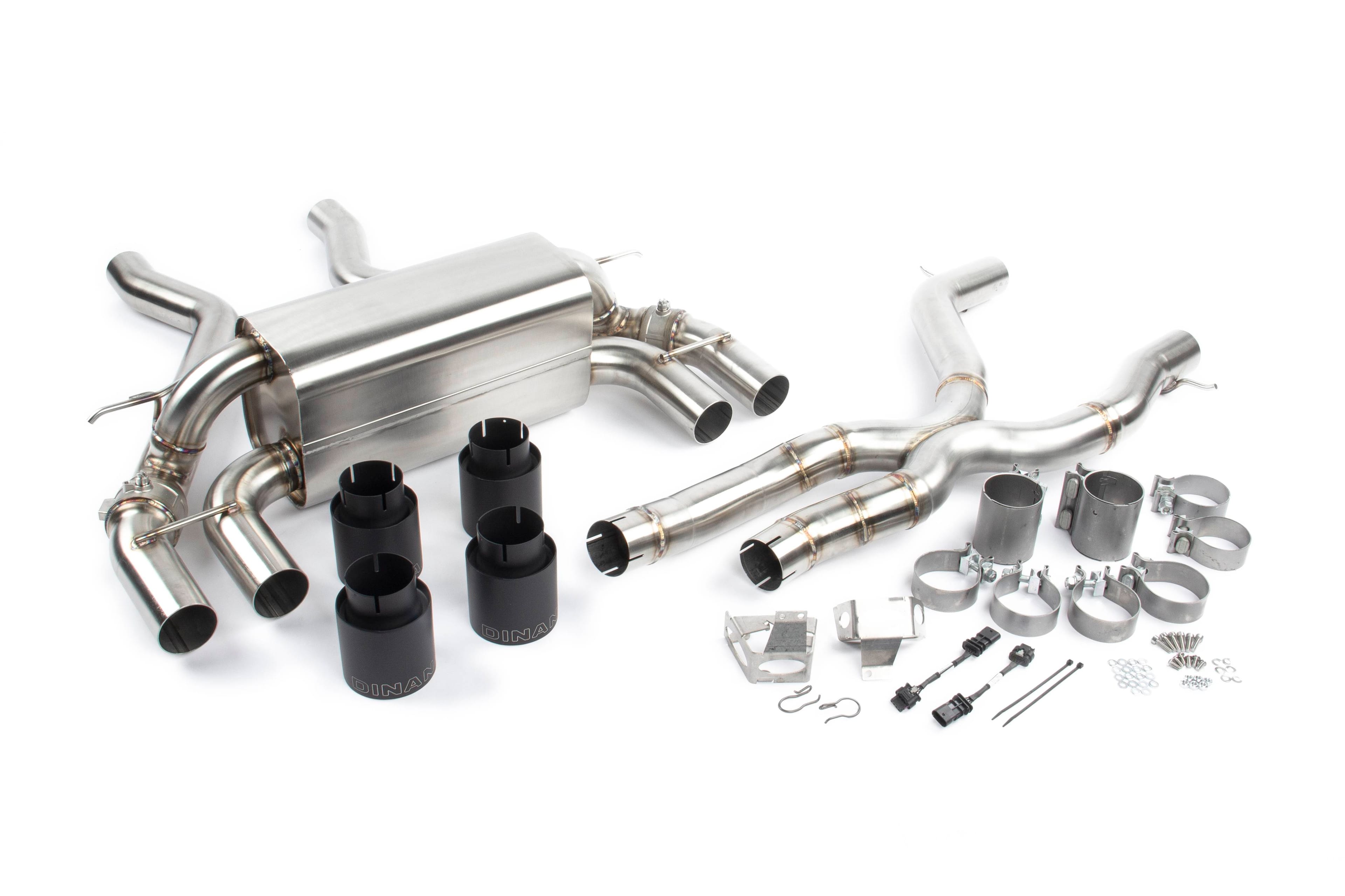 GFBV D660-0082-BLK Dinan Free Flow Axle-Back Exhaust & X-Pipe - 2019-2021 BMW M2C - Fits 2019-2021 BMW M2 thumbnail 2