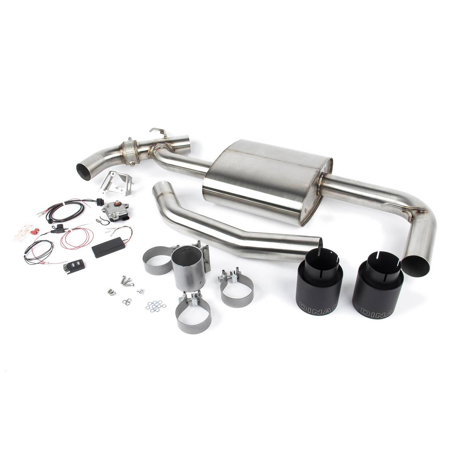 GFBV D660-0083-BLK Dinan Valved Axle-Back Exhaust - 2017-2024 MINI Countryman S / Clubman S - Fits 2016-2024 Mini Cooper Clubman, Cooper Countryman thumbnail 2