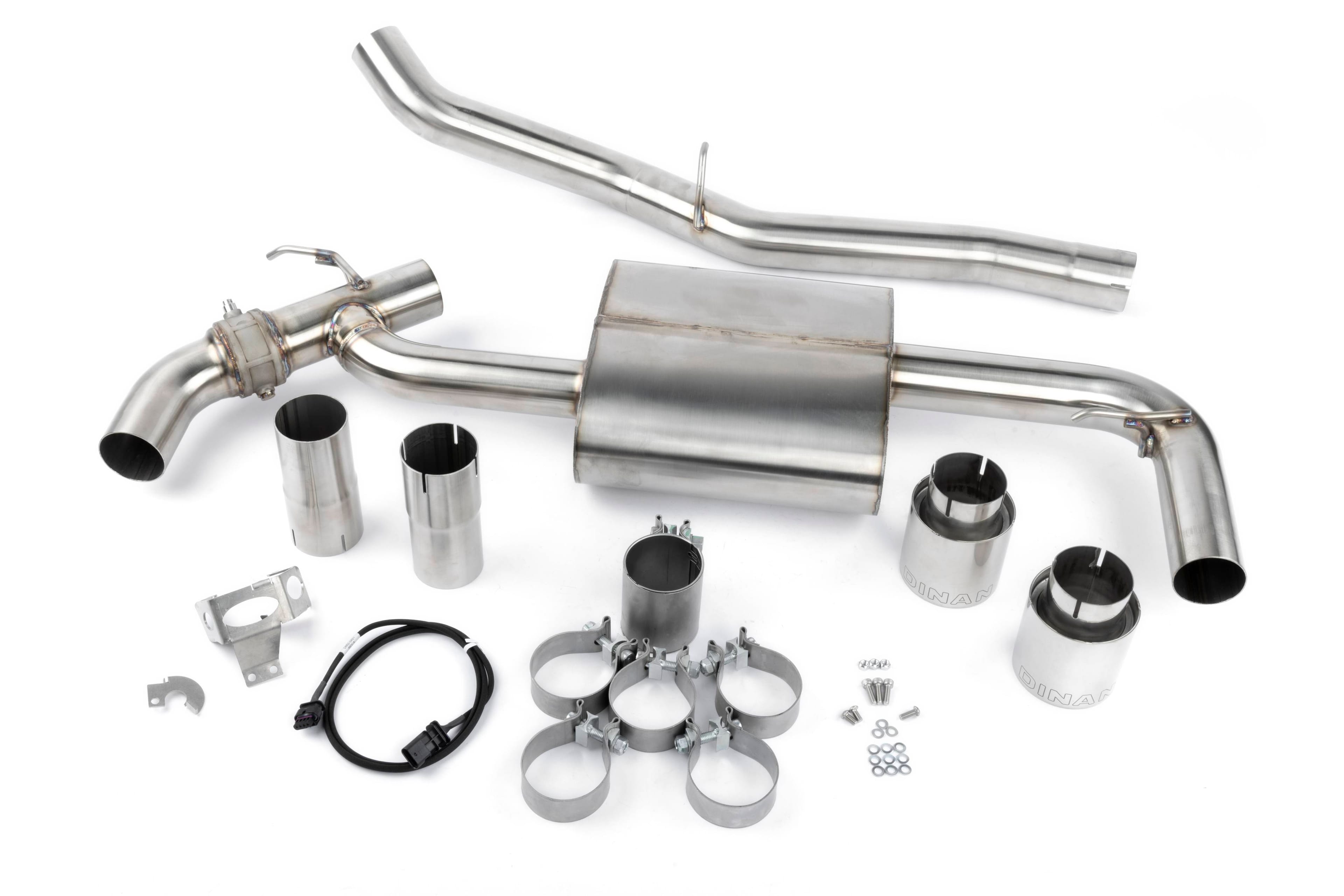 GFBV D660-0089 Dinan Valved Axle-Back Exhaust - 2016-2023 BMW X1/X2 xDrive28i; Dinan Valved Axle-Back Exhaust - 2016-2024 MINI C'Man JCW - Fits 2016-2024 Mini, BMW models thumbnail 2