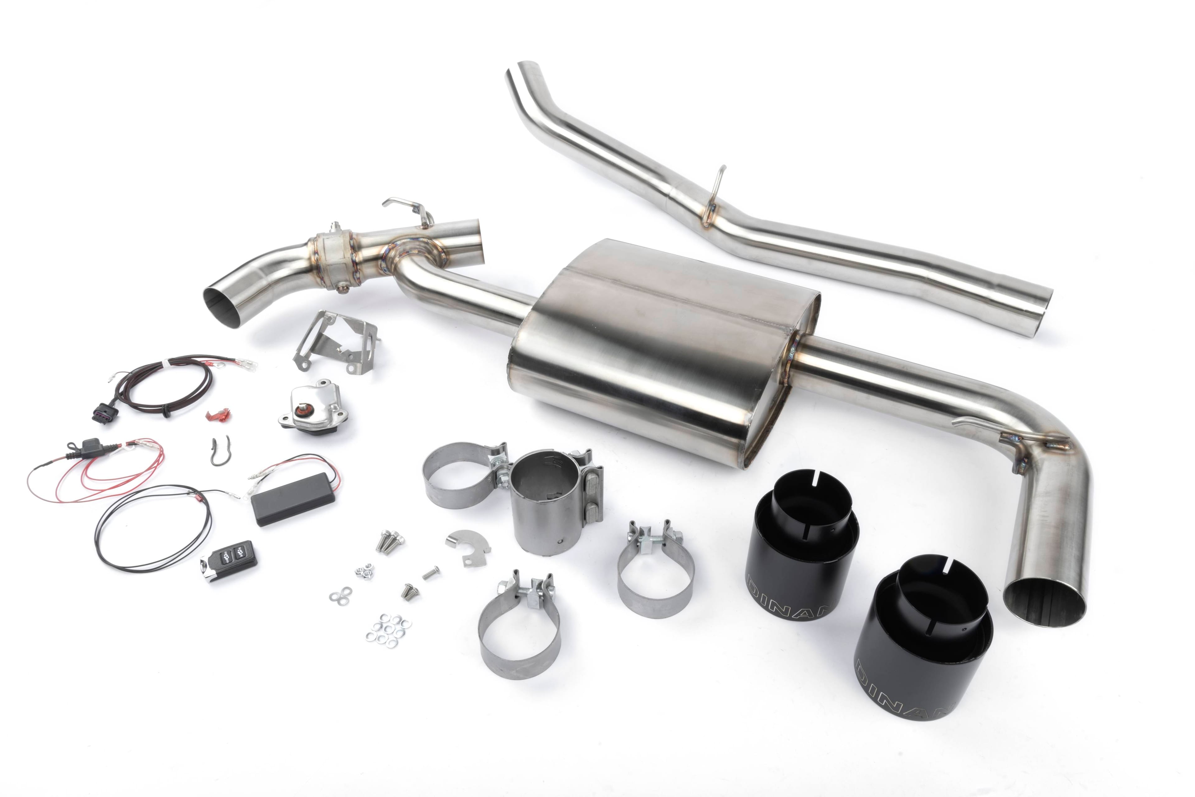GFBV D660-0084-BLK Dinan Valved Axle-Back Exhaust - 2017-2024 MINI C'man S ALL4 - Fits 2017-2024 Mini Cooper Clubman, Cooper Countryman thumbnail 2