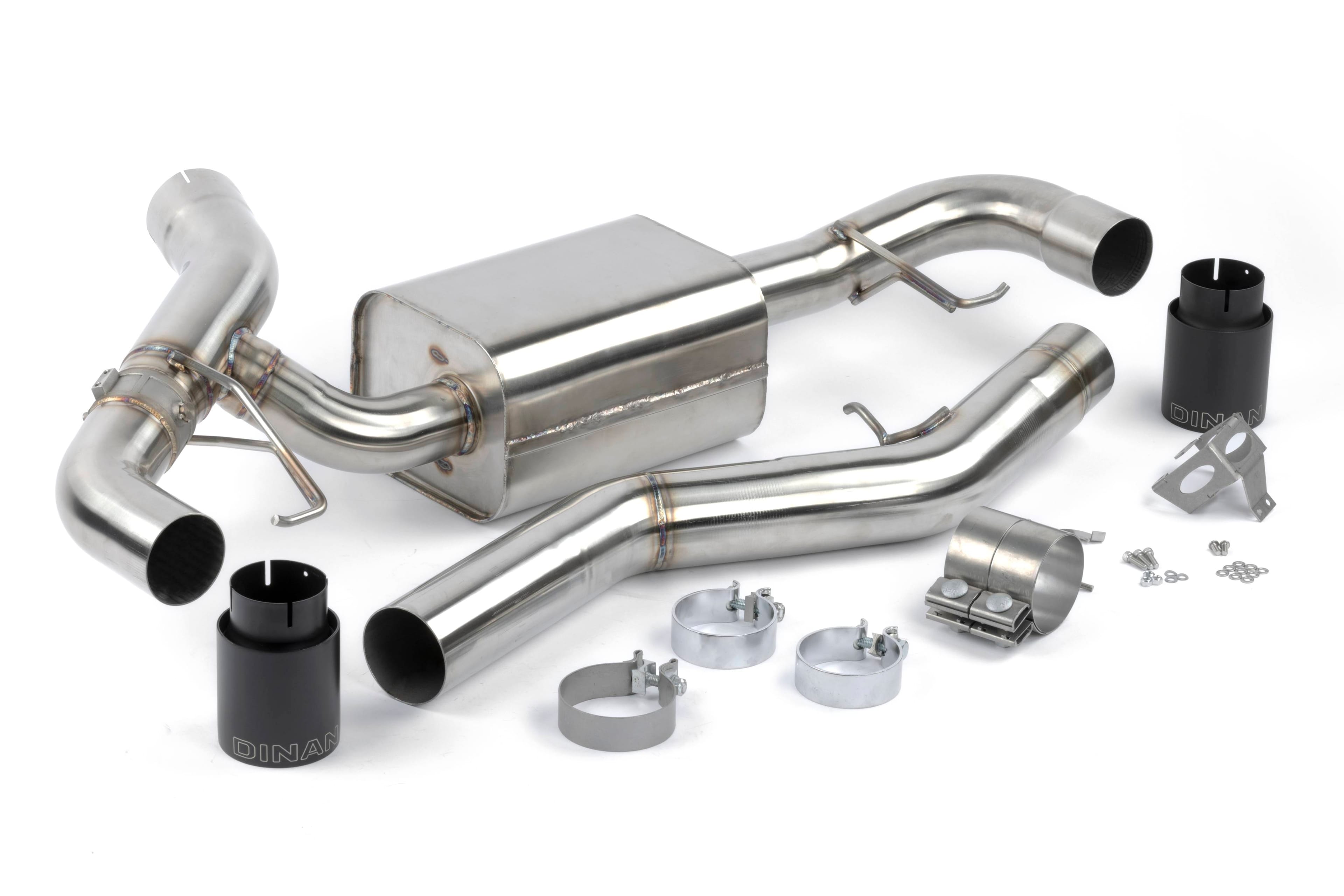 GFBV D660-0091-BLK Dinan Valved Axle-Back Exhaust - 2019-2024 BMW 330i/430i - Fits select 2019-2026 BMW models thumbnail 2