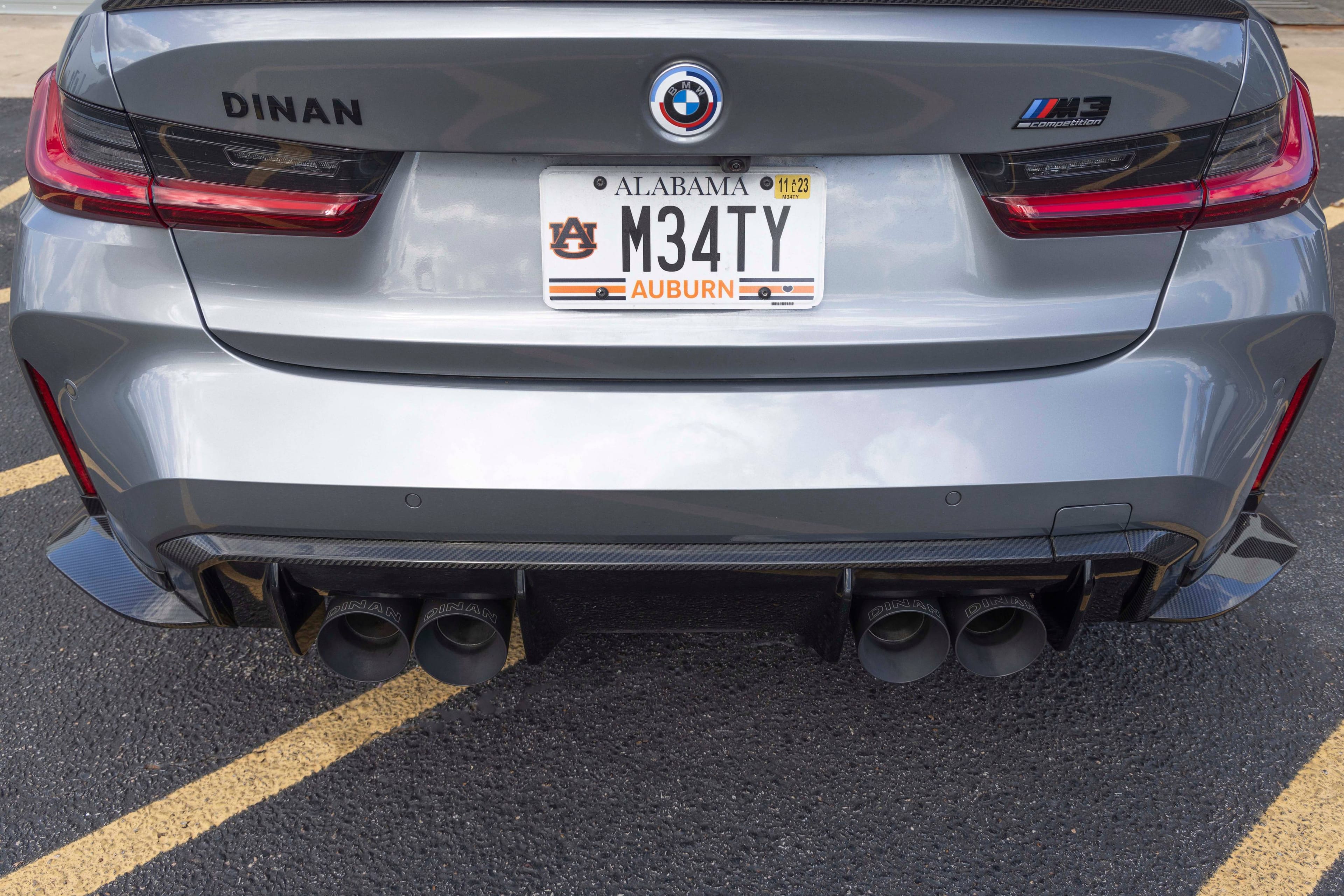 GFBV D980-0048 Dinan Rear Side Splitters - 2021-2026 BMW M3 - Fits 2021-2026 BMW M3 thumbnail 2