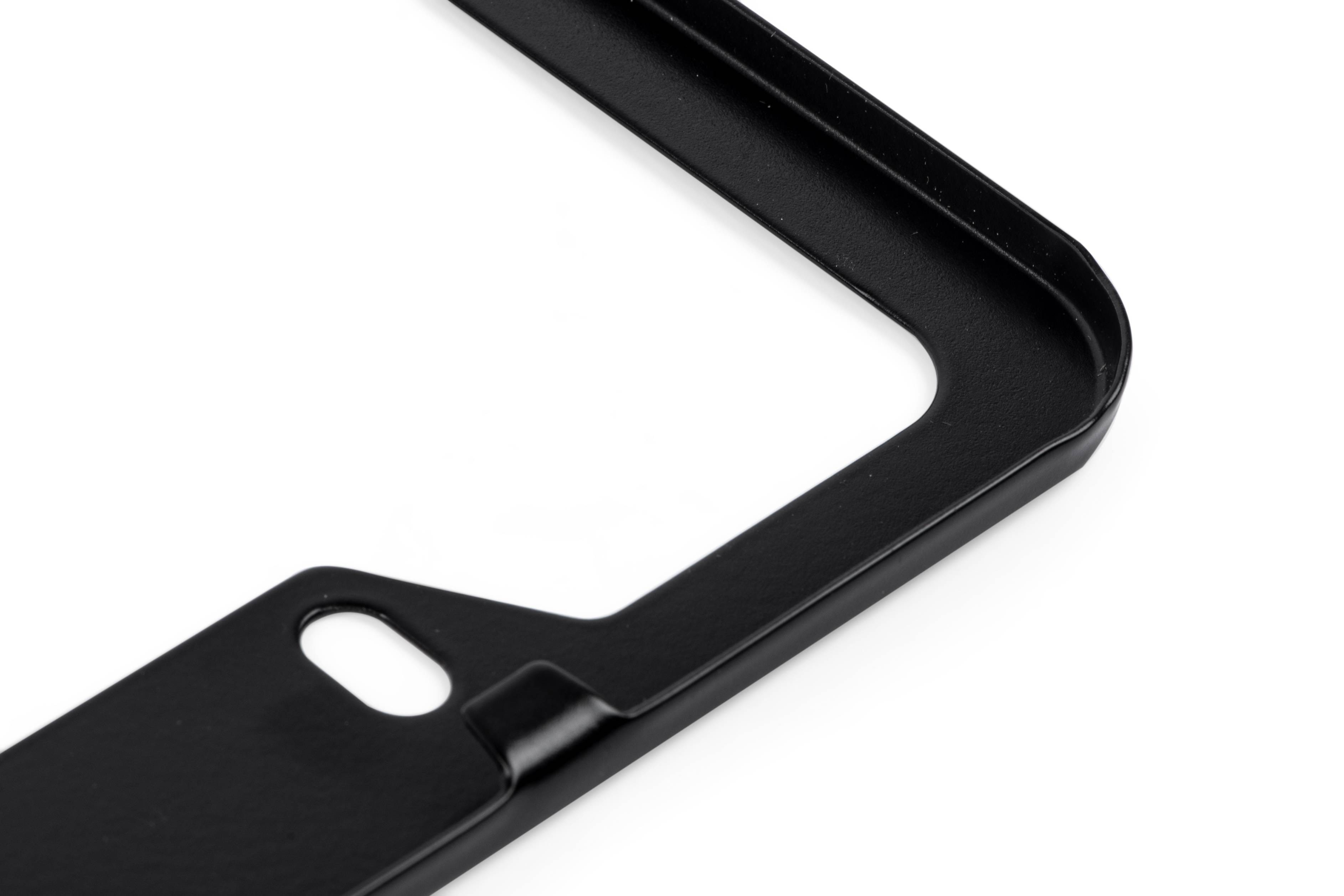 HJQF A1000010 APR License Plate Frame - Thick, Black w/ Hiders thumbnail 4