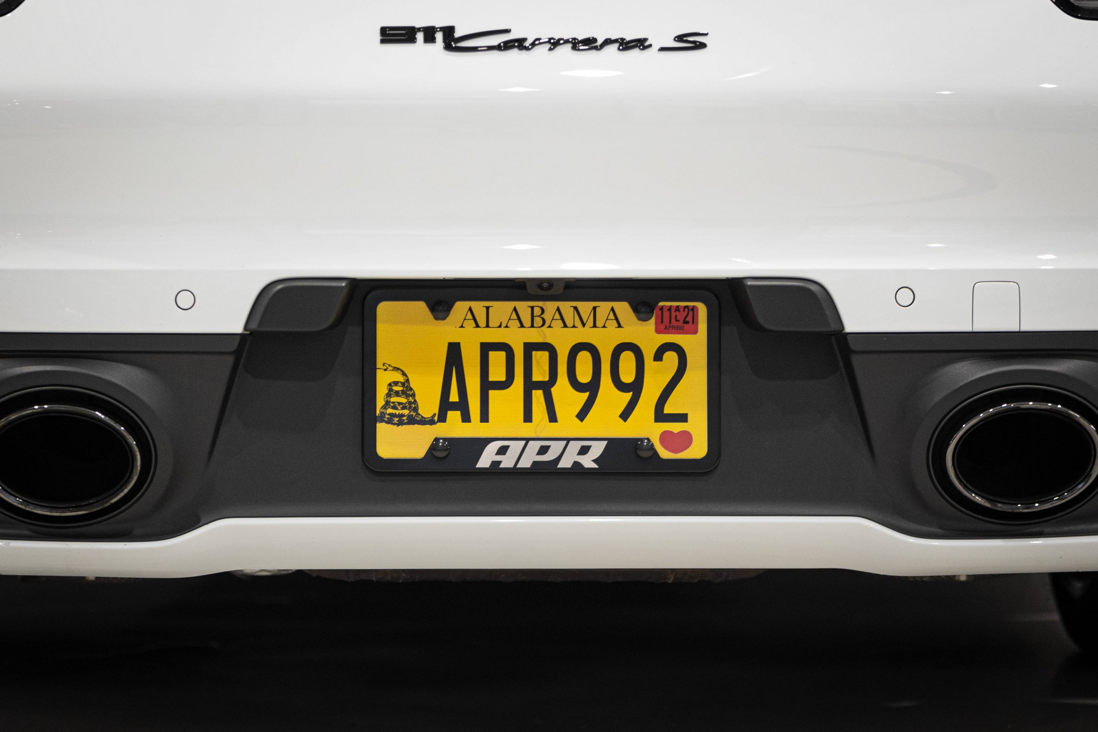 HJQF A1000010 APR License Plate Frame - Thick, Black w/ Hiders thumbnail 12