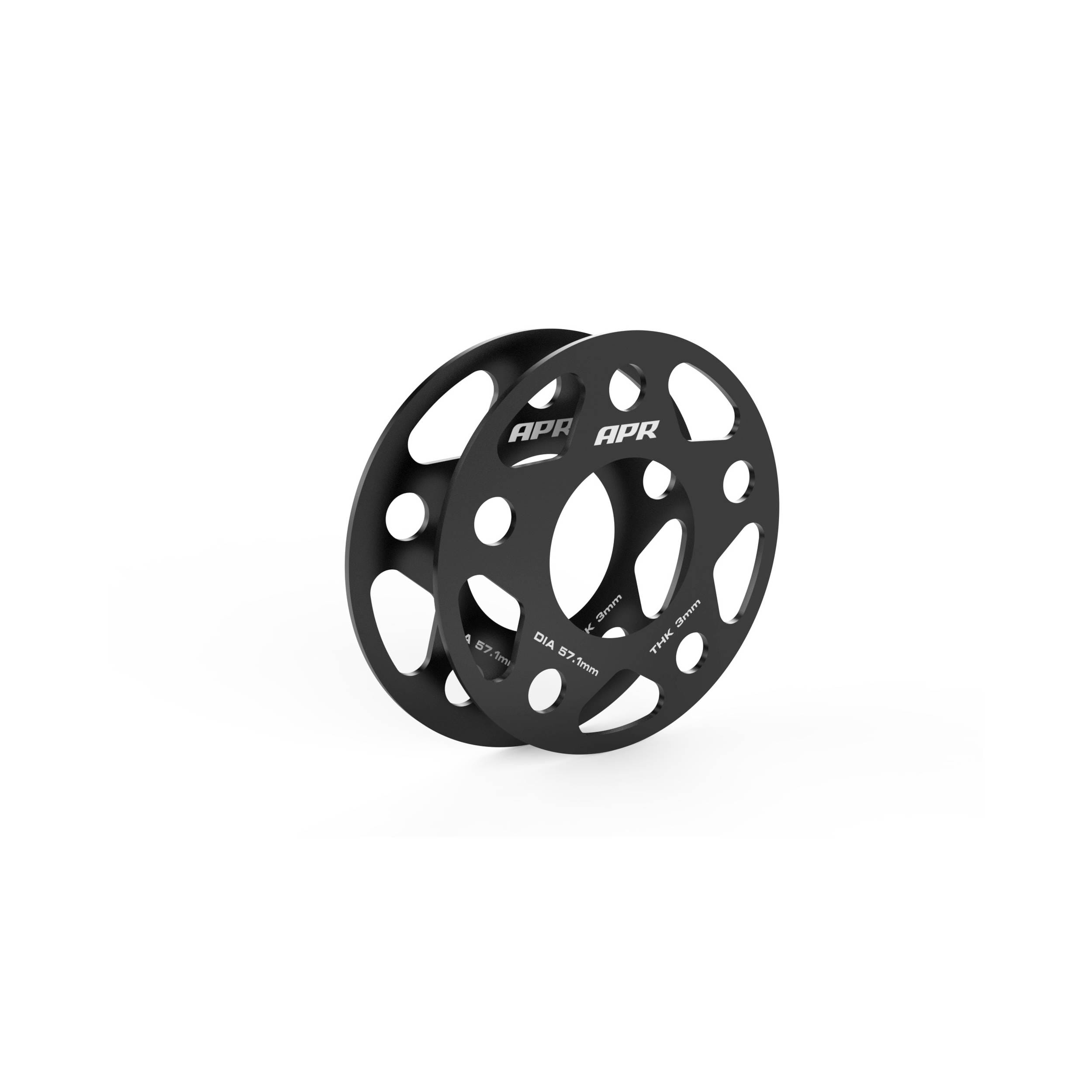 HJQF MS100150 APR Spacers (Set of 2) - 57.1mm CB - 3mm Thick thumbnail 2
