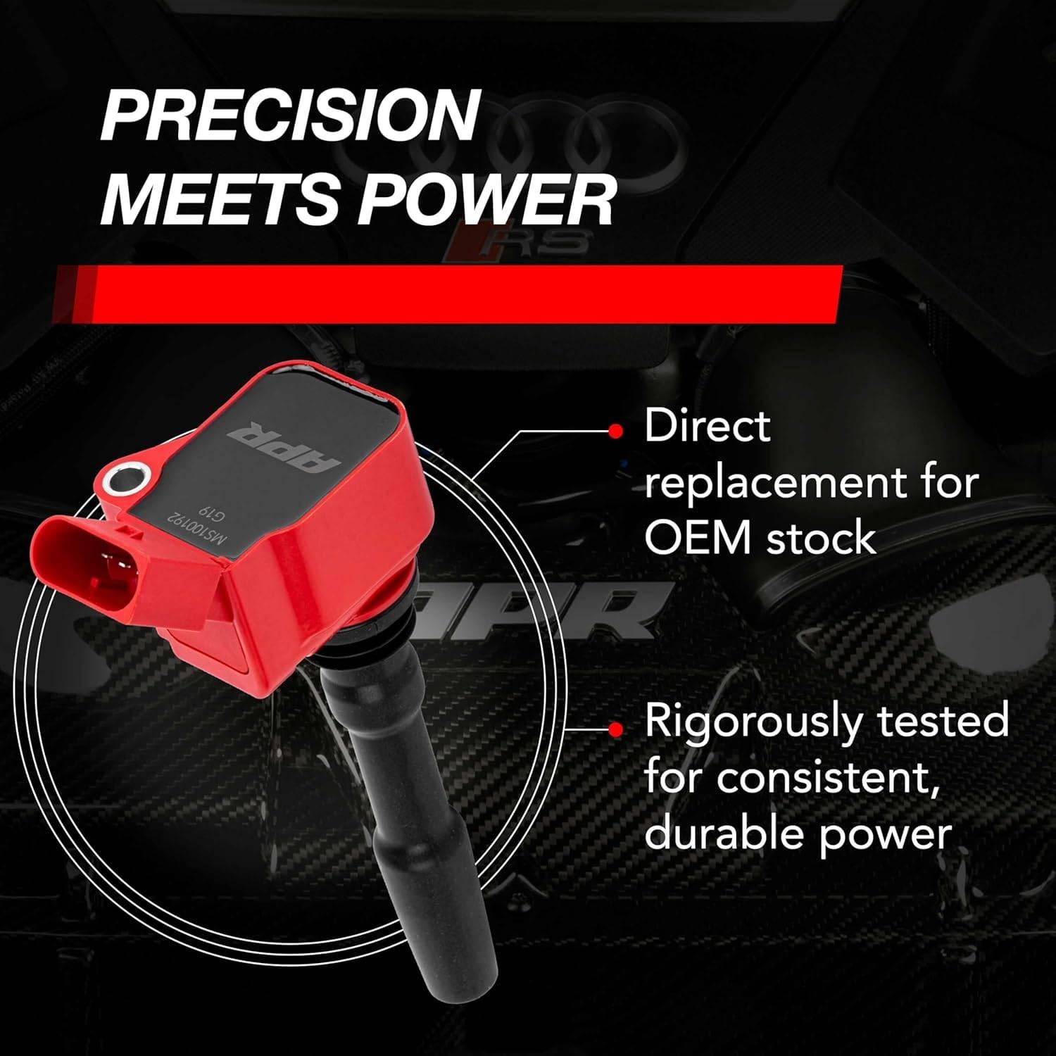 HJQF MS100192 APR Ignition Coils (EA888.3, EA888.4, EA839, EA825 2.0T 2.9T 3.0T 4.0T Engines) - Fits select 2013-2027 Audi, Volkswagen applications thumbnail 12