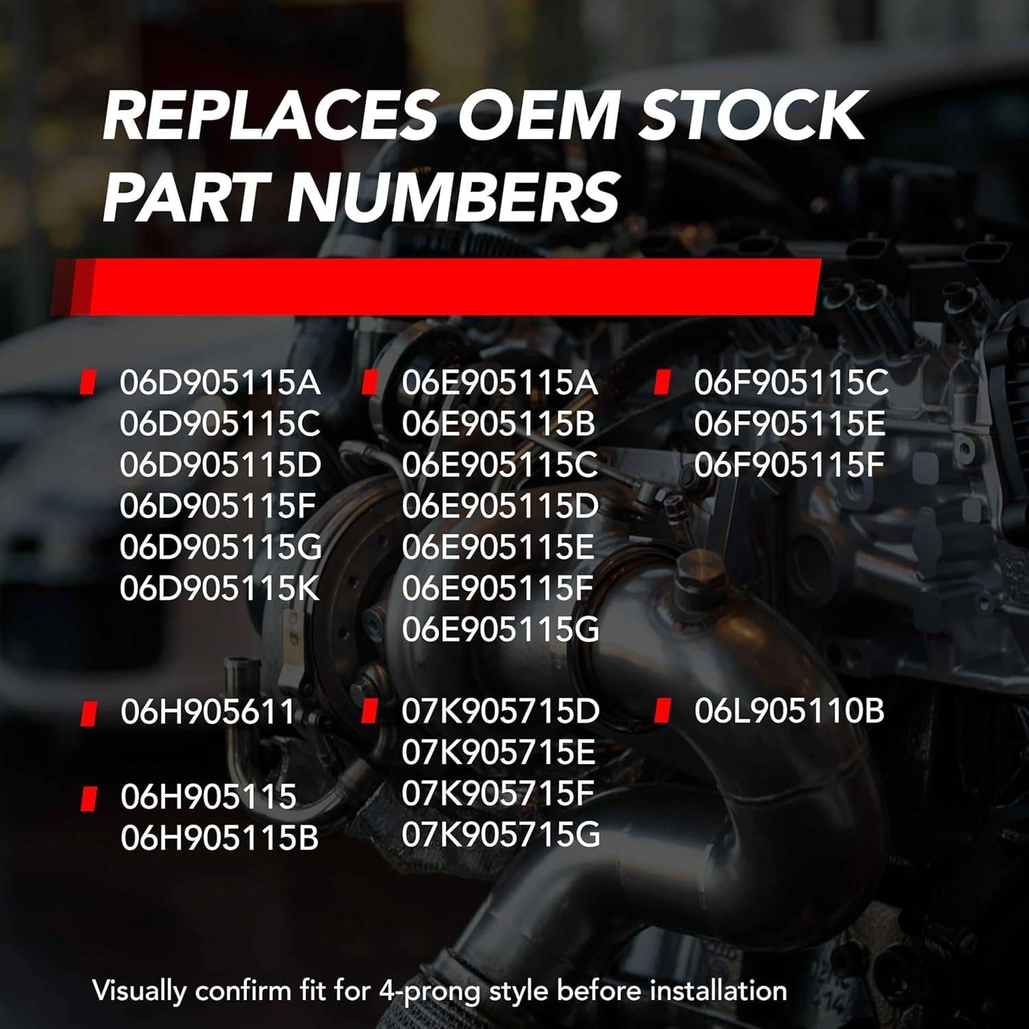 HJQF MS100209 APR Ignition Coils (EA888.1, EA888.2, EA113, EA837 2.0T 3.0T Engines) thumbnail 6