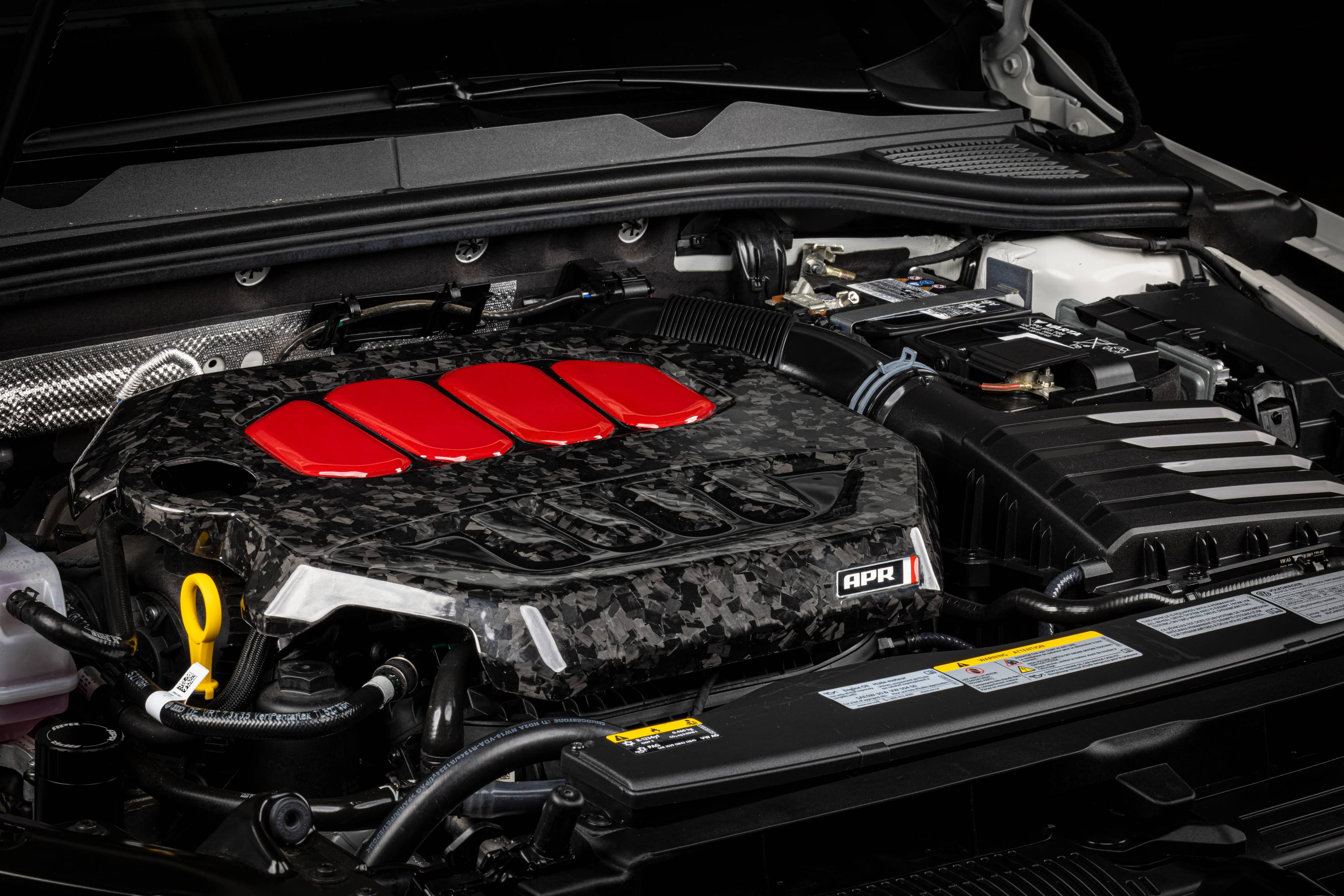 HJQF MS100233 APR Engine Cover - 2.0T EA888.4 - Forged Carbon Fiber - Fits select 2022-2026 Audi, Volkswagen applications thumbnail 4