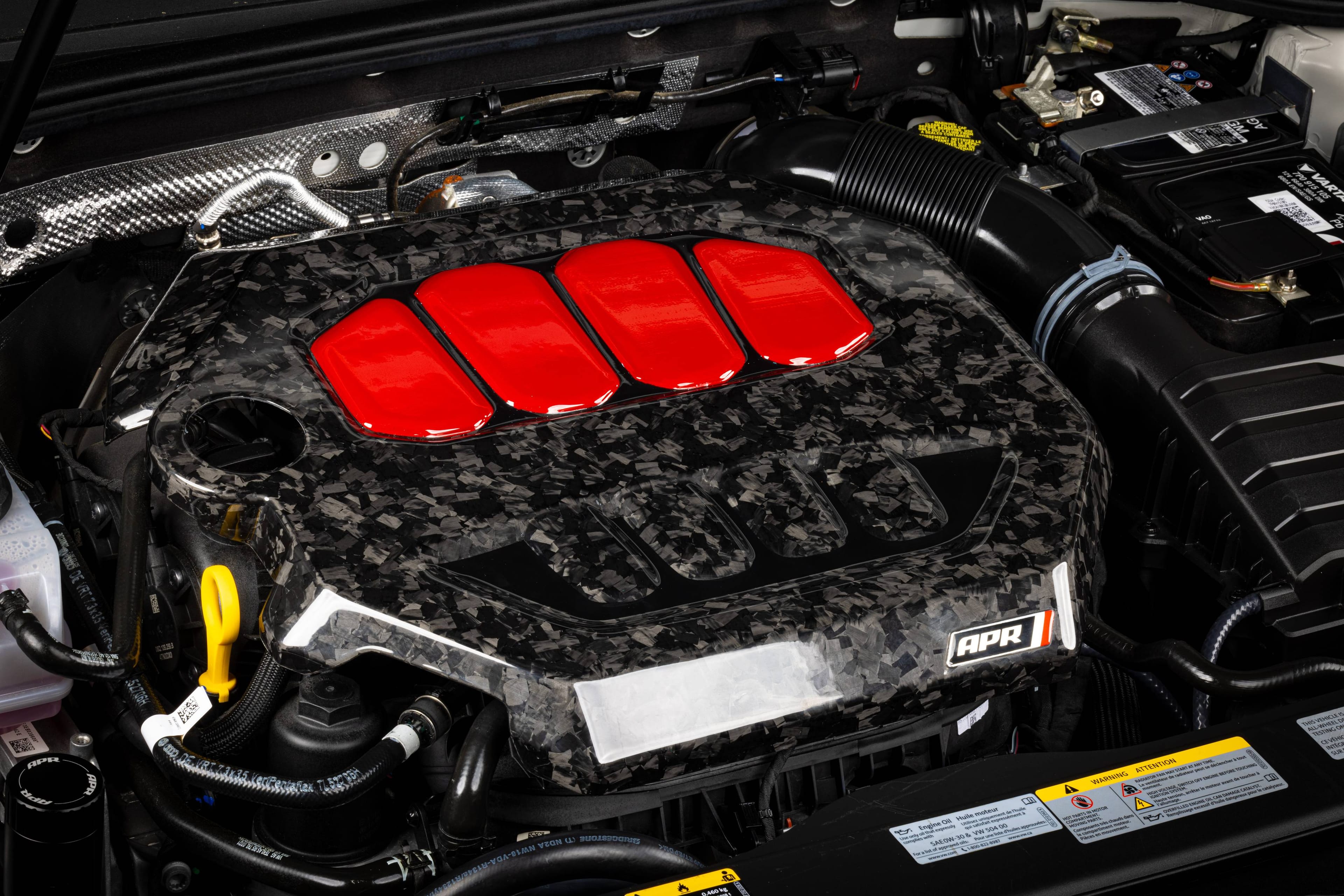 HJQF MS100233 APR Engine Cover - 2.0T EA888.4 - Forged Carbon Fiber - Fits select 2022-2026 Audi, Volkswagen applications thumbnail 8