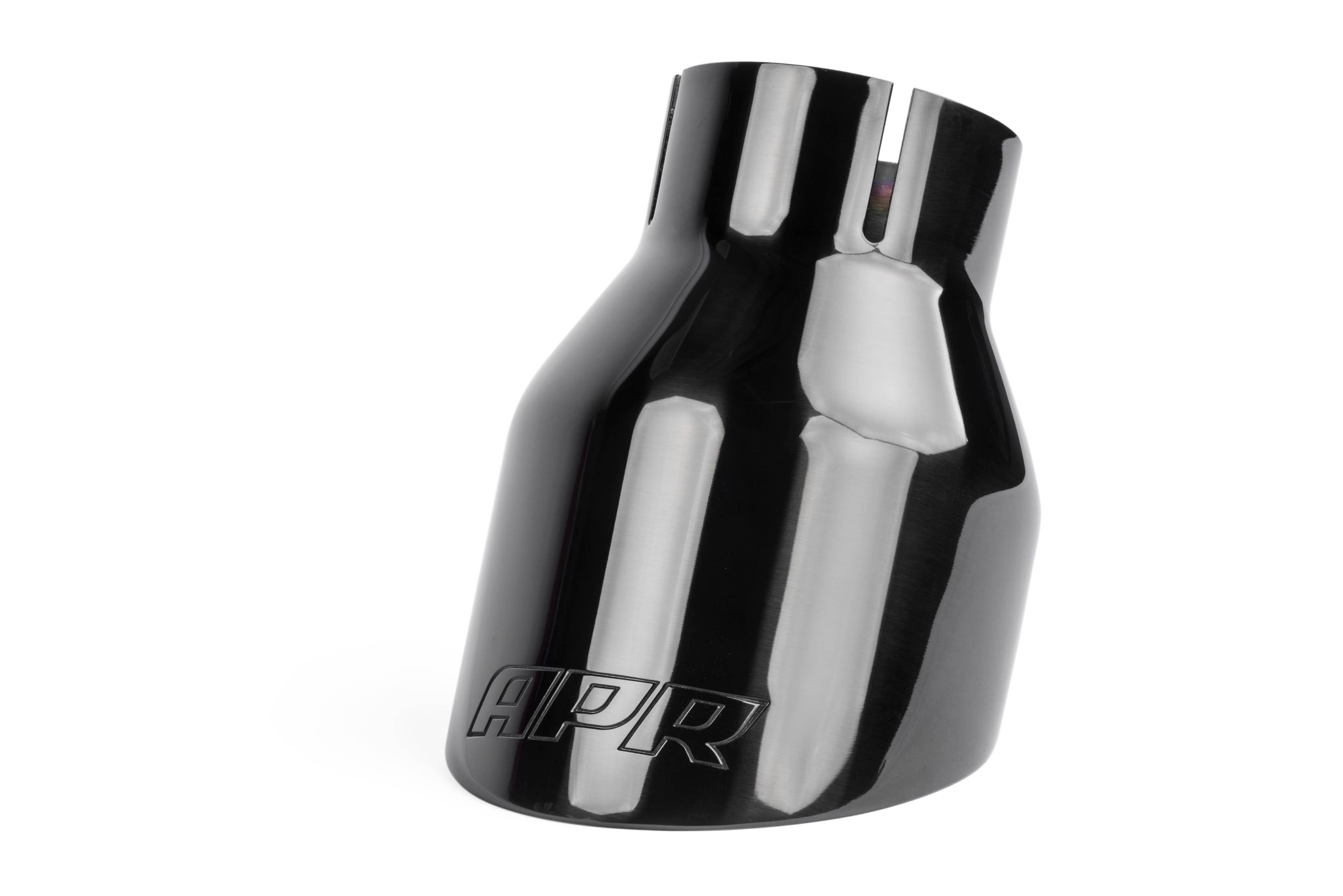 HJQF TPK0003 APR Double-Walled 4" Slash-Cut Tips (Polished Diamond Black) - Set of 2 thumbnail 6