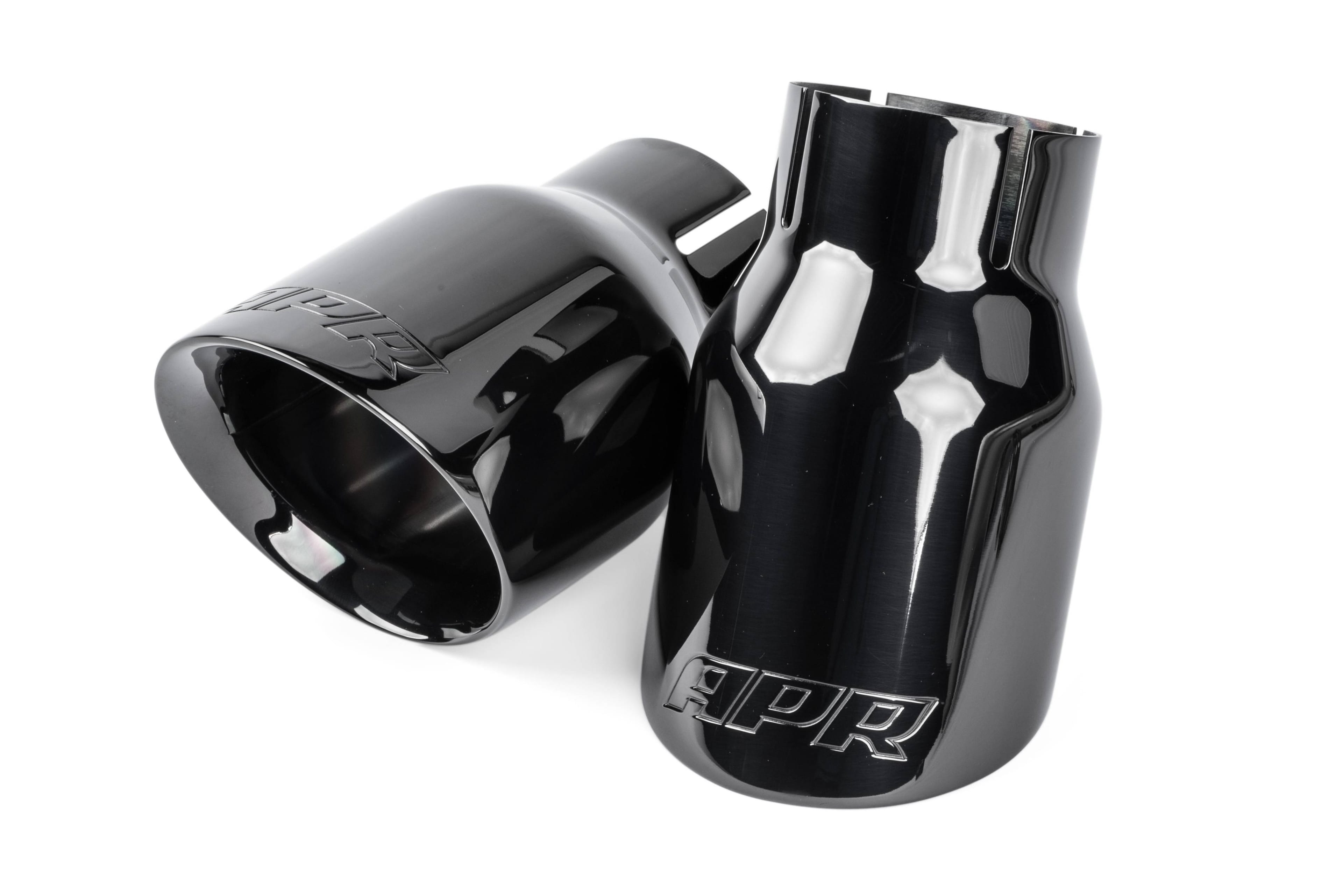 HJQF TPK0008 APR Double-Walled 3.5" Slash-Cut Tips (Diamond Black) - Set of 2 thumbnail 2