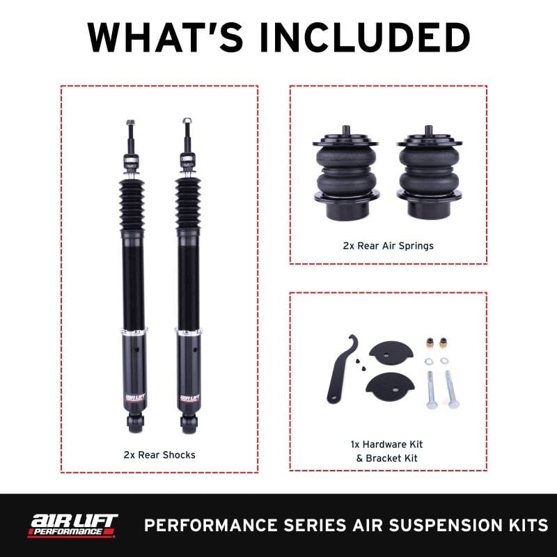 Air Lift 76505 Air Lift Performance 09-16 Audi A4 Quattro & FWD S4/RS4 Rear Air Suspension Kit - Fits 2008-2017 Audi S5 thumbnail 4