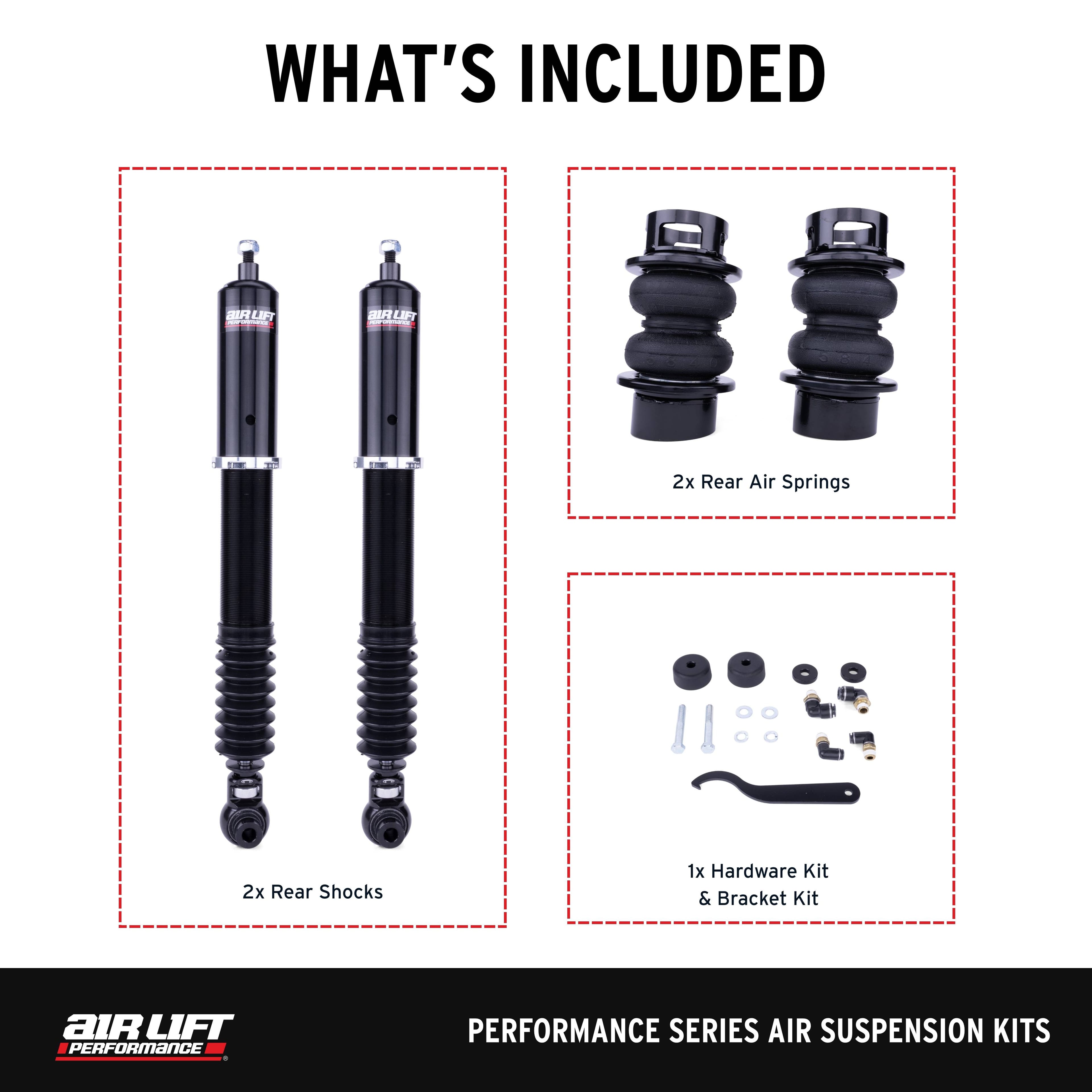 Air Lift 76521 Air Lift Performance 15-21 BMW F22/F30/F31/F32/F33/F36 Rear Air Suspension Kit - Fits 2014-2021 BMW 435i, 230i, 440i thumbnail 3