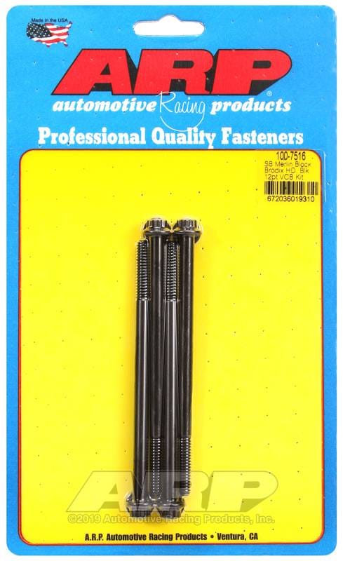 ARP 100-7516 ARP Merlin block, Brodix head SB 12pt valve cover bolt kit thumbnail 5