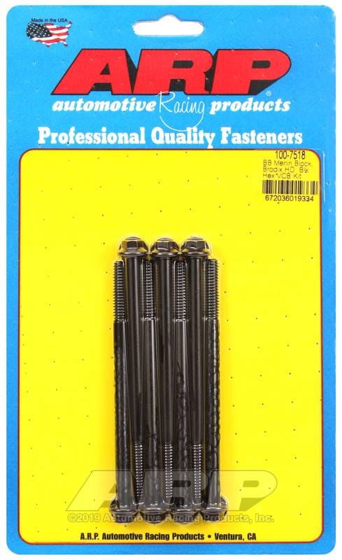 ARP 100-7518 ARP Merlin block, Brodix head BB hex valve cover bolt kit thumbnail 2
