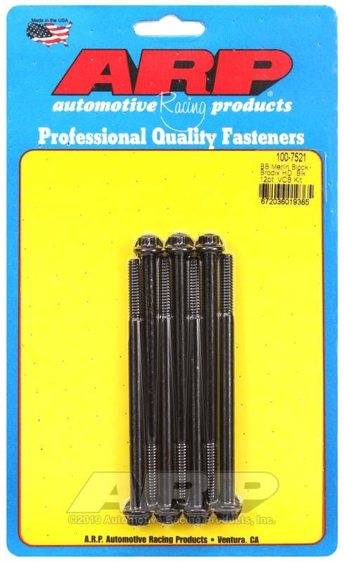 ARP 100-7521 ARP Merlin block, Brodix head BB 12pt valve cover bolt kit thumbnail 2